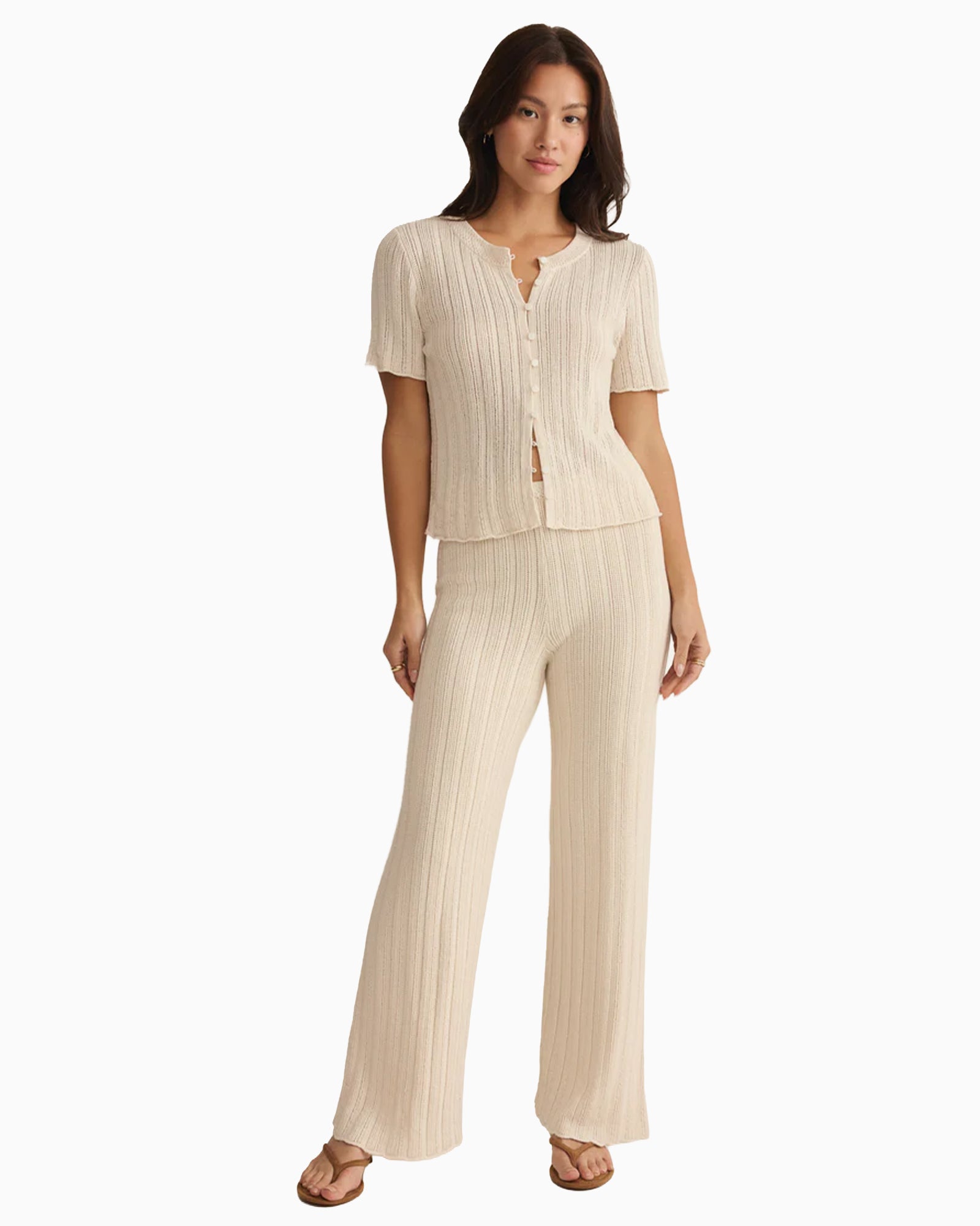 Starboard Crochet Pant - Purple Poppy