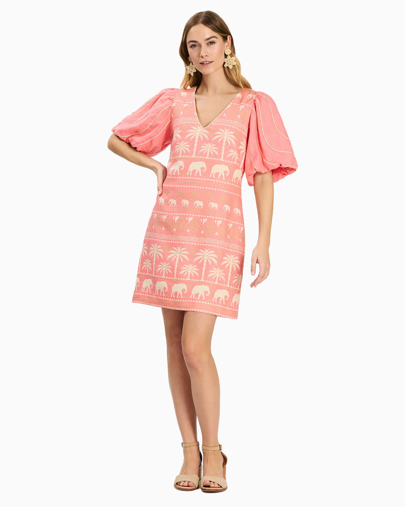 Lexi Linen Tropical Dress
