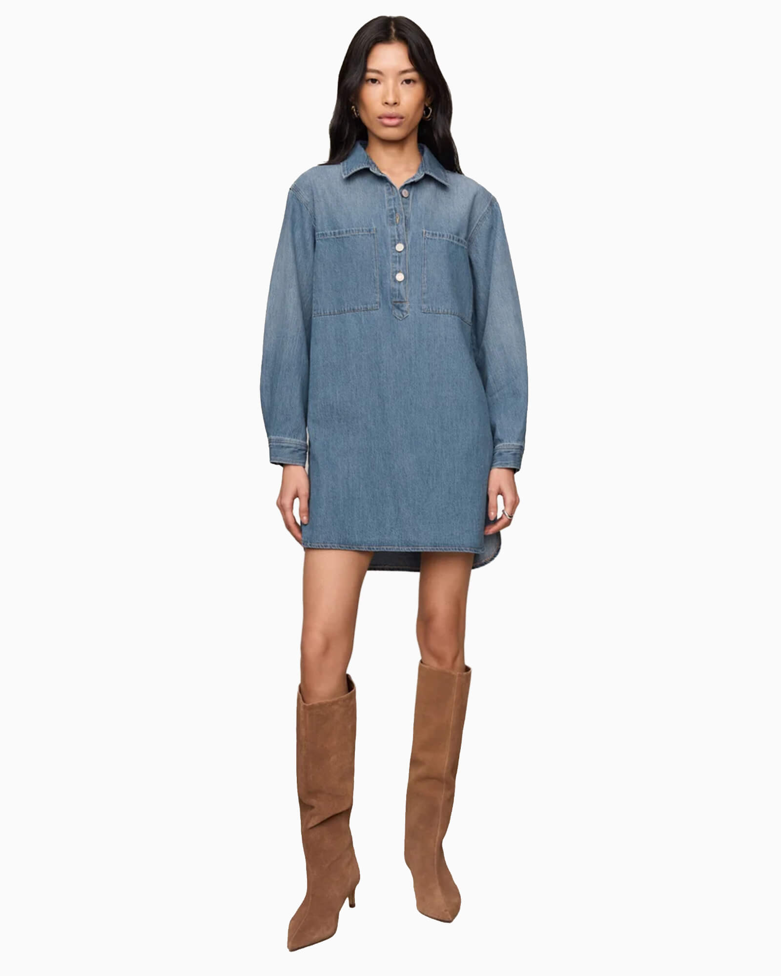 Lucie Denim Shirt Dress