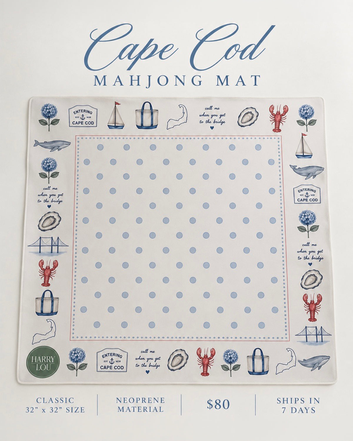 Cape Cod Mahjong Mat