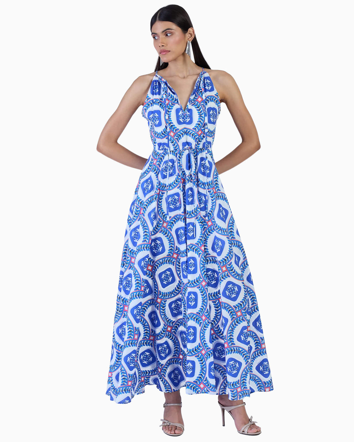 marina cocktail dresses Dress Palermo Sapphire 2025FLIGHTS the Marina Dress Quince Women's Tencel Jersey Size:US14/UK18/EU44