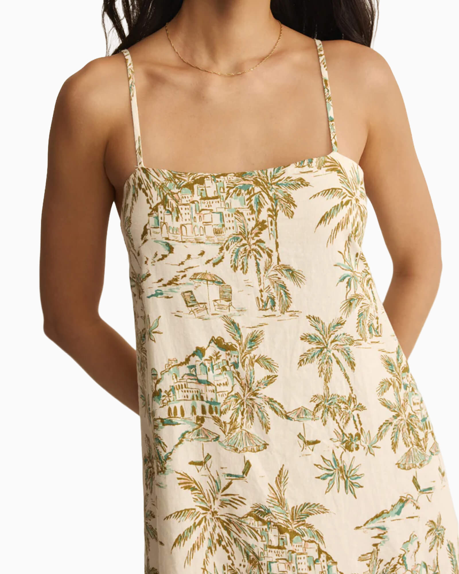 Maude Tiki Tide Mini Dress - Purple Poppy