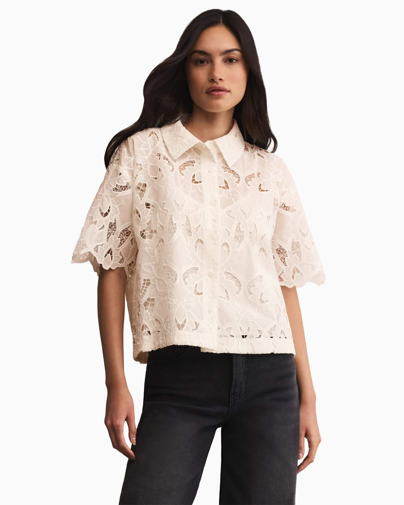 Midnight Embroidered Top Cloud