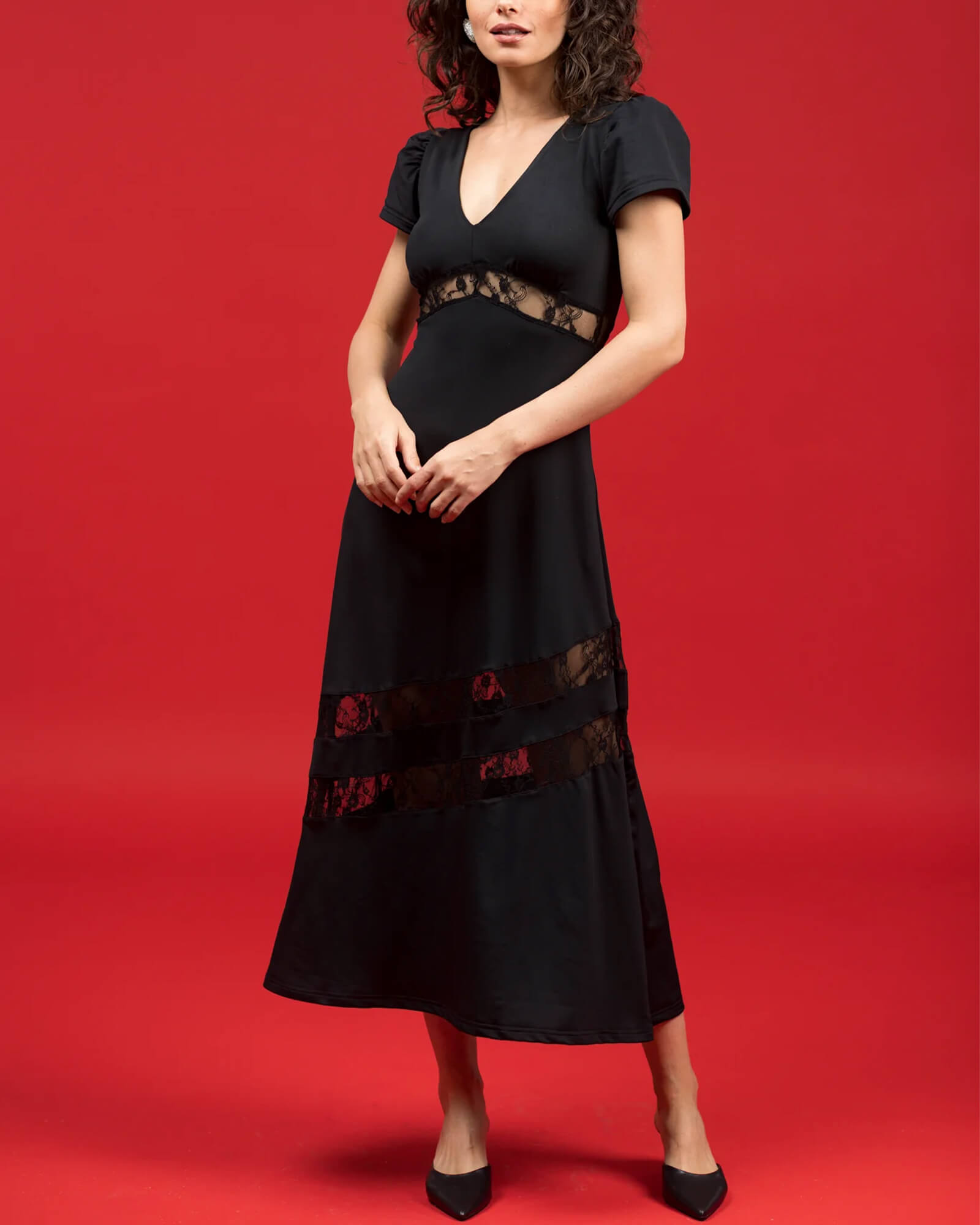 The Octavia Dress Black