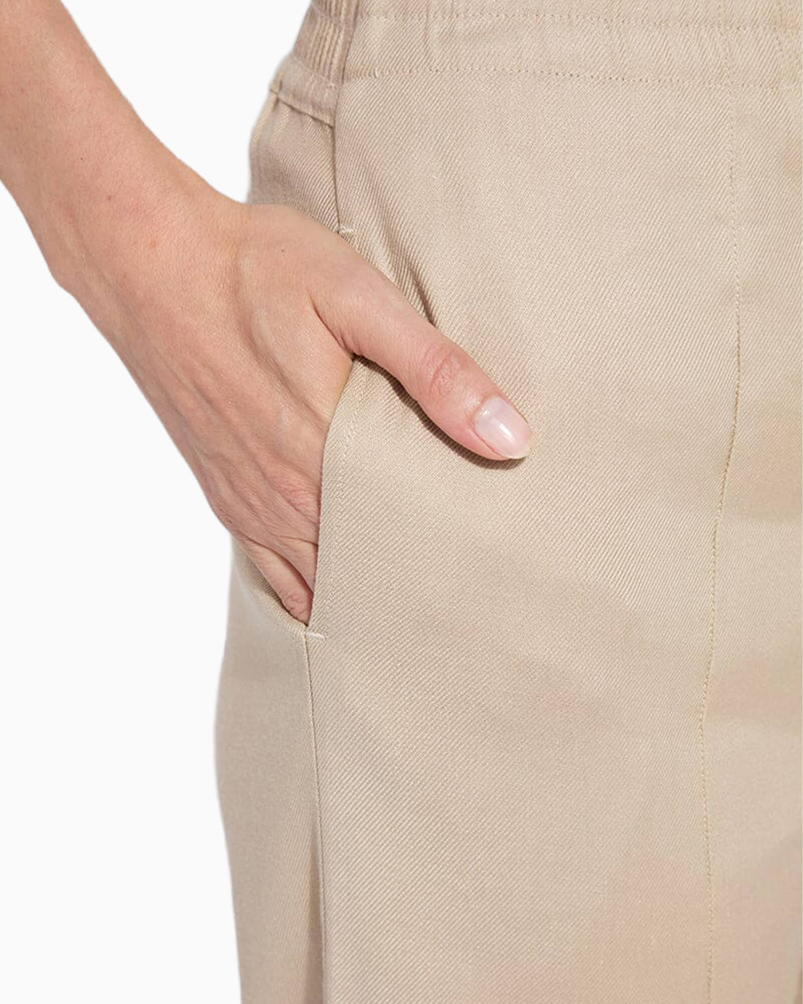 Nixie Drawstring Linen Wide Leg Pant