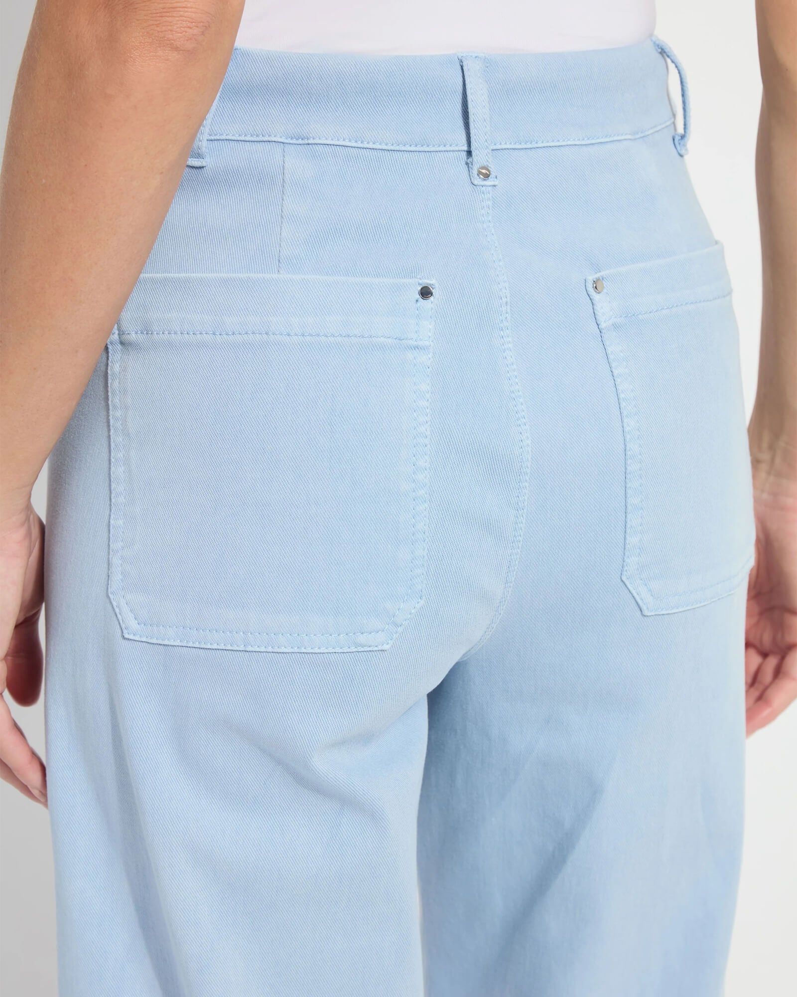 Erin Wide Leg Denim Chalk Blue