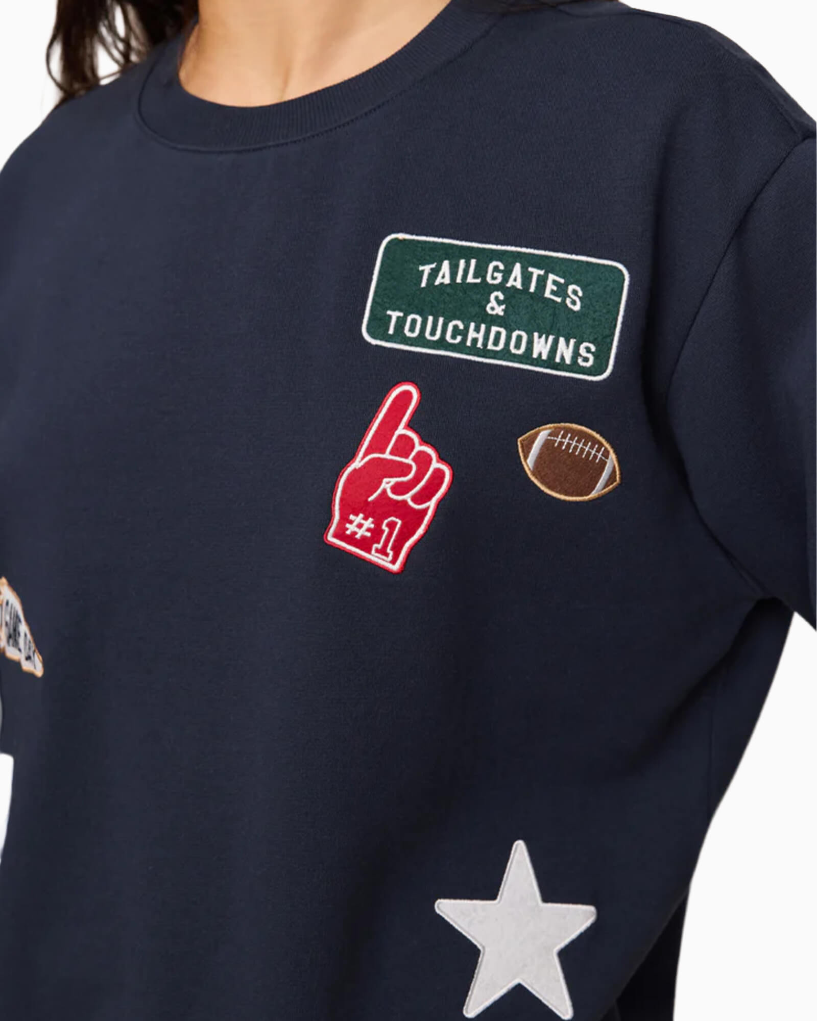 Boyfriend Patch Sweatshirt