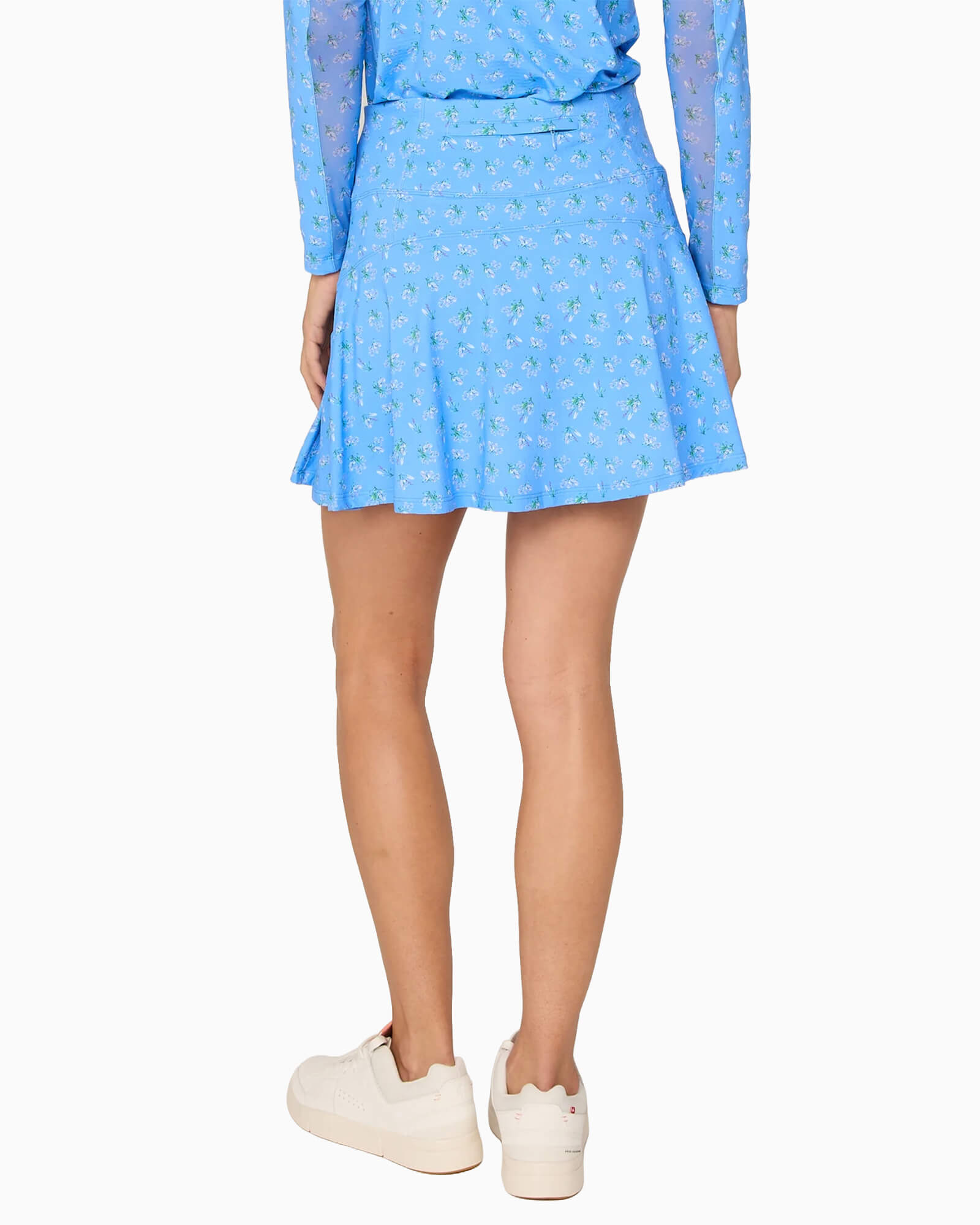 Back Yoke Ruffle Skort Peri Bouquet