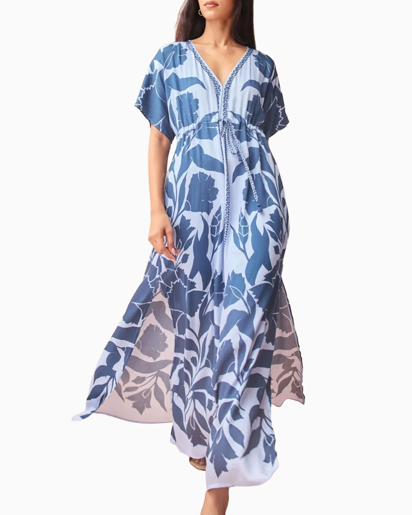 Pia Caftan Annette Dew - Purple Poppy