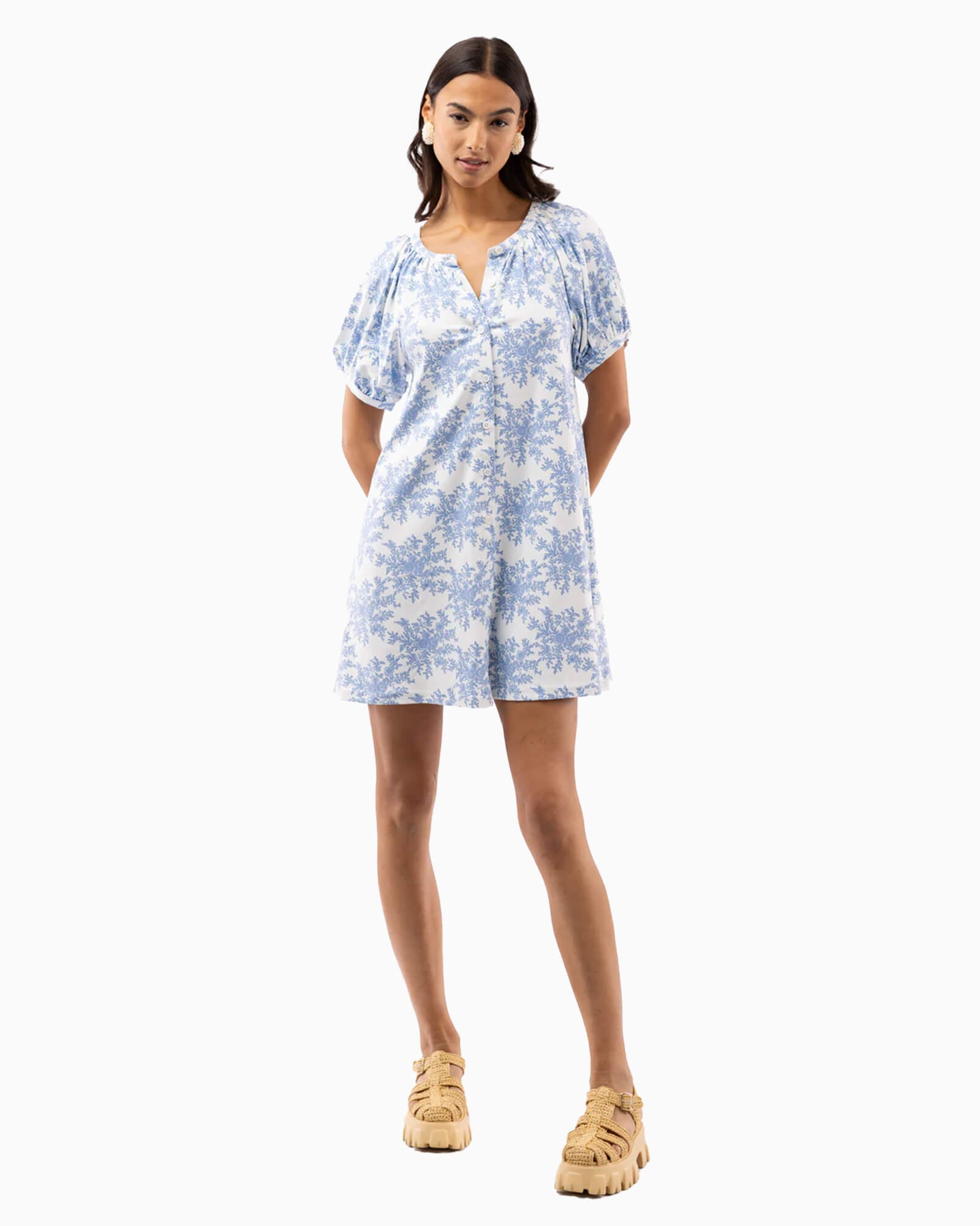 The Posie Dress Rose Bushel Blue