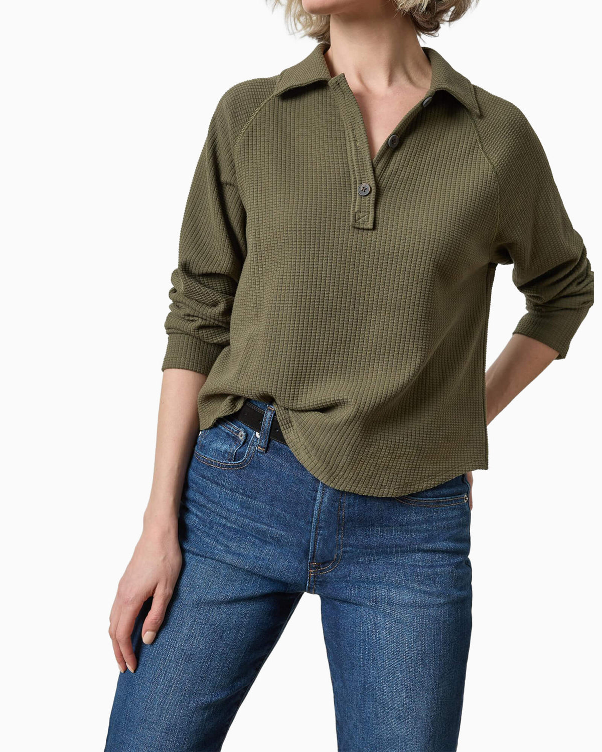 Raglan Polo Olive