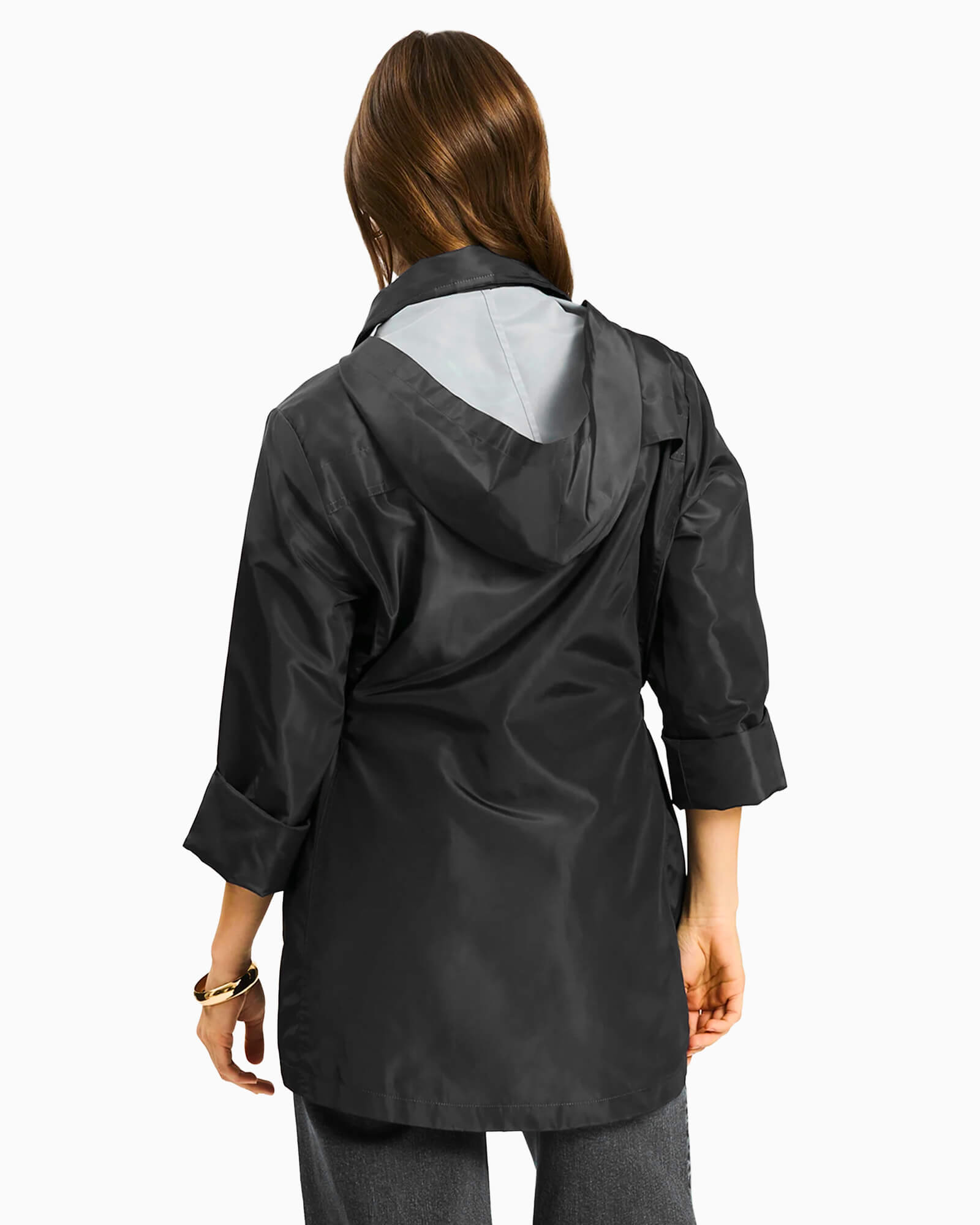 Newport Rain Slicker Black - Purple Poppy