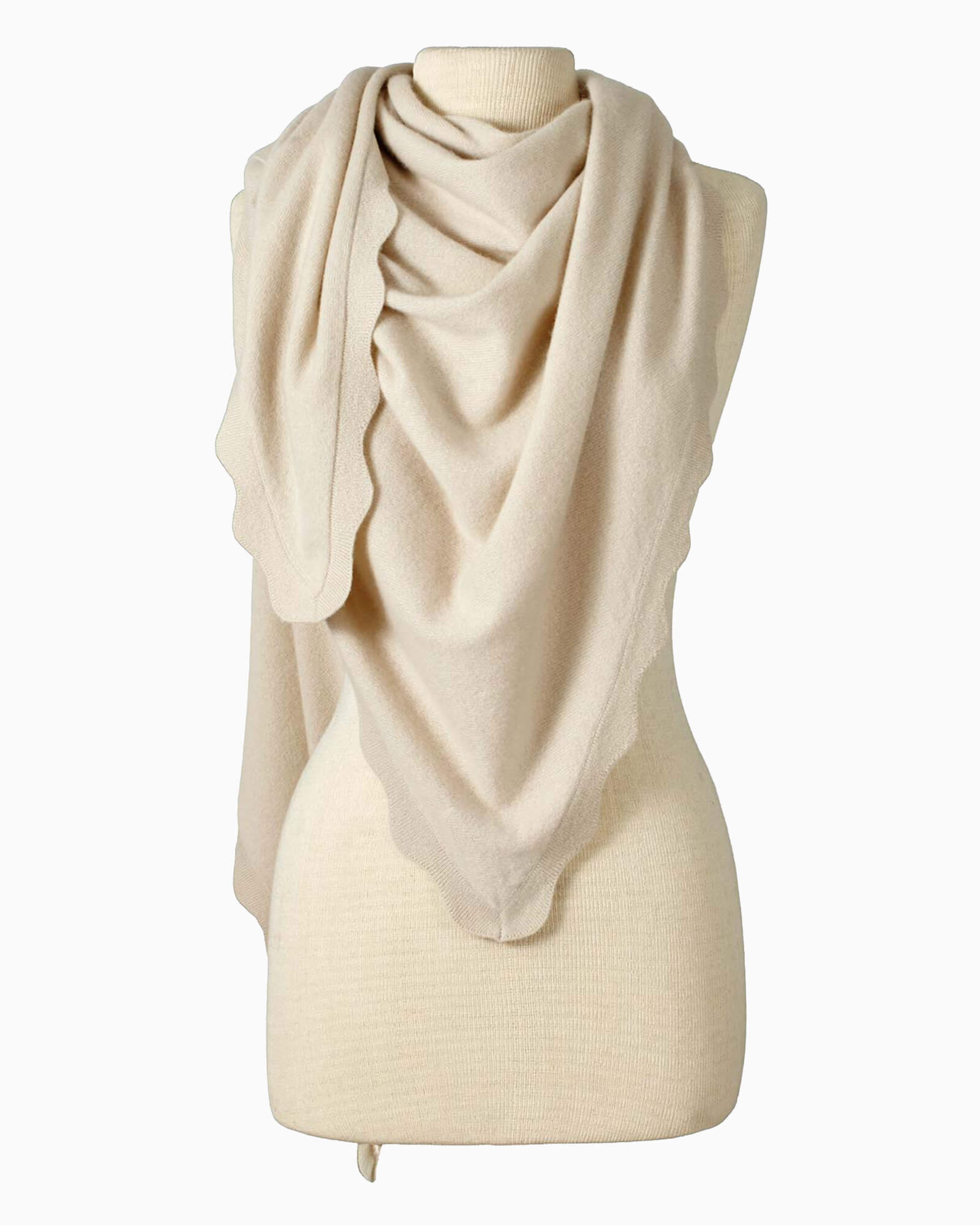 Ruffle Triangle Wrap Khaki