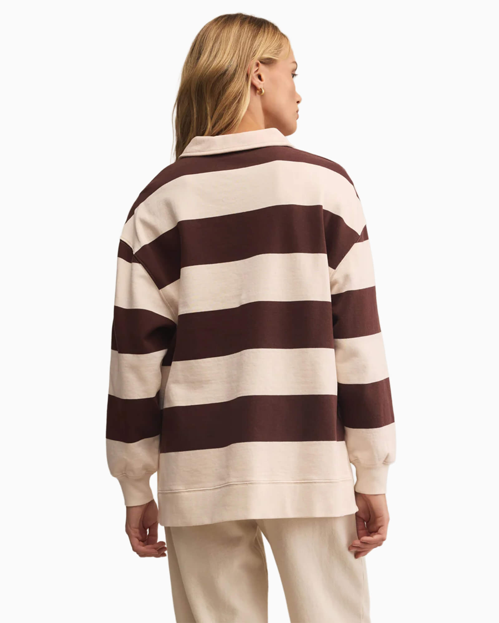 Rugby Brushed Fleece Henley