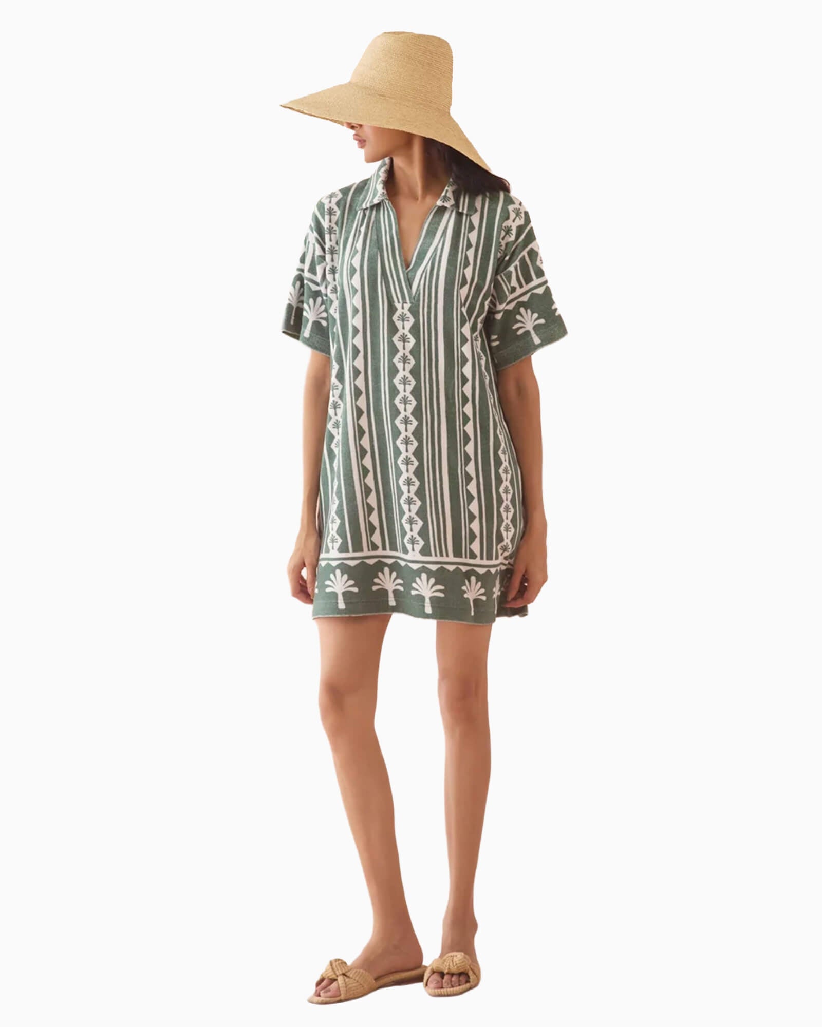 Rumi Dress Kiera Palm - Purple Poppy