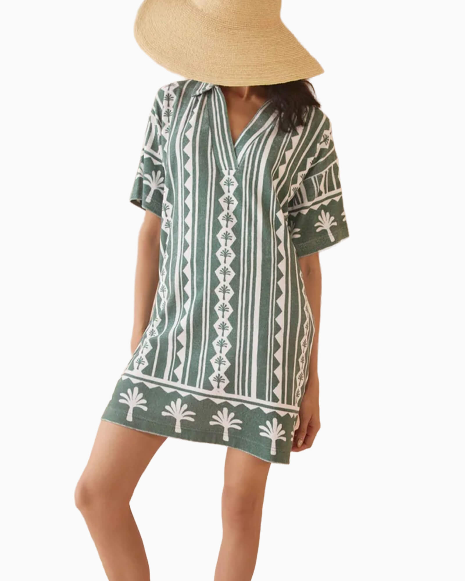 Rumi Dress Kiera Palm - Purple Poppy