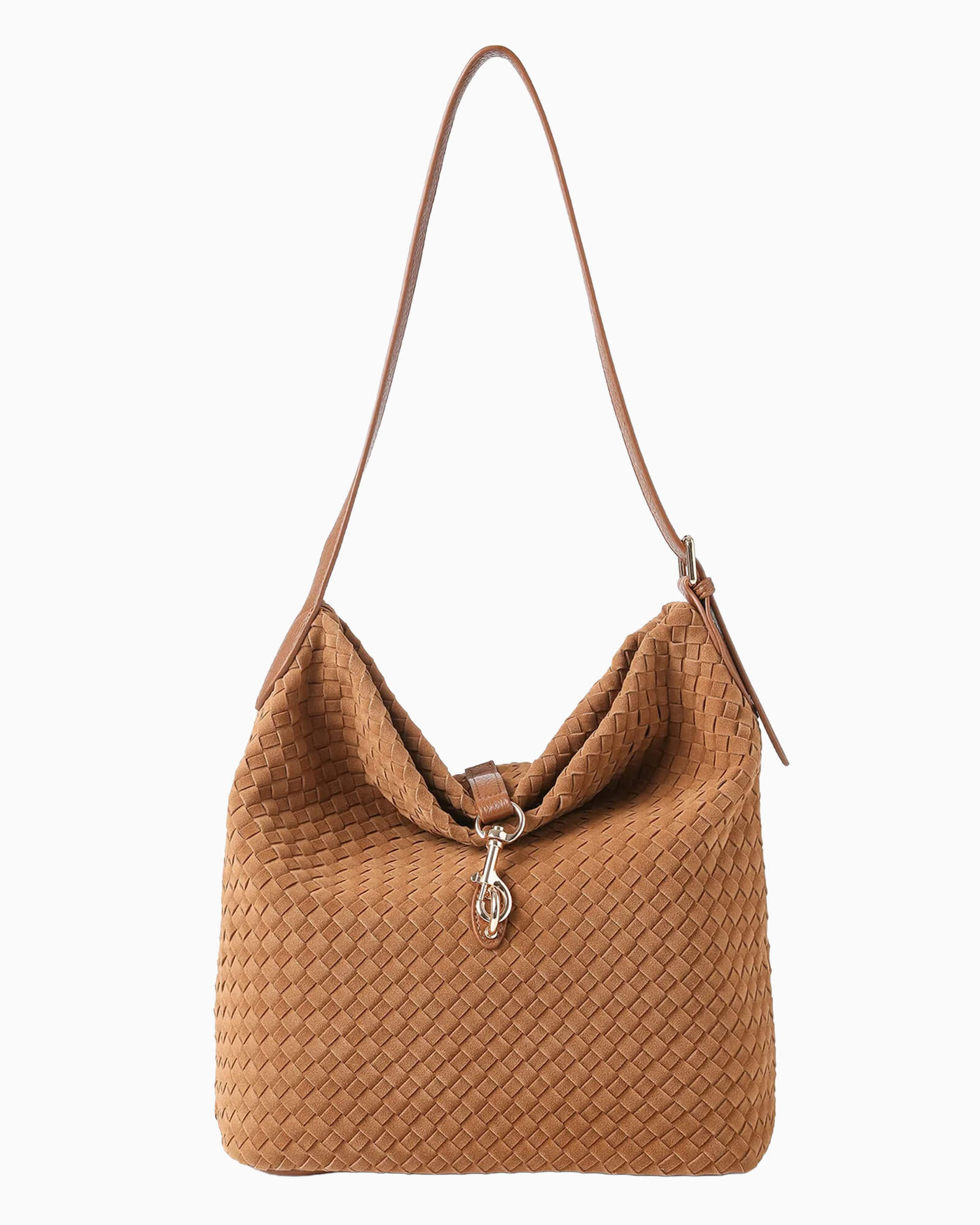 Sandy Woven Saddle Shoulder Bag