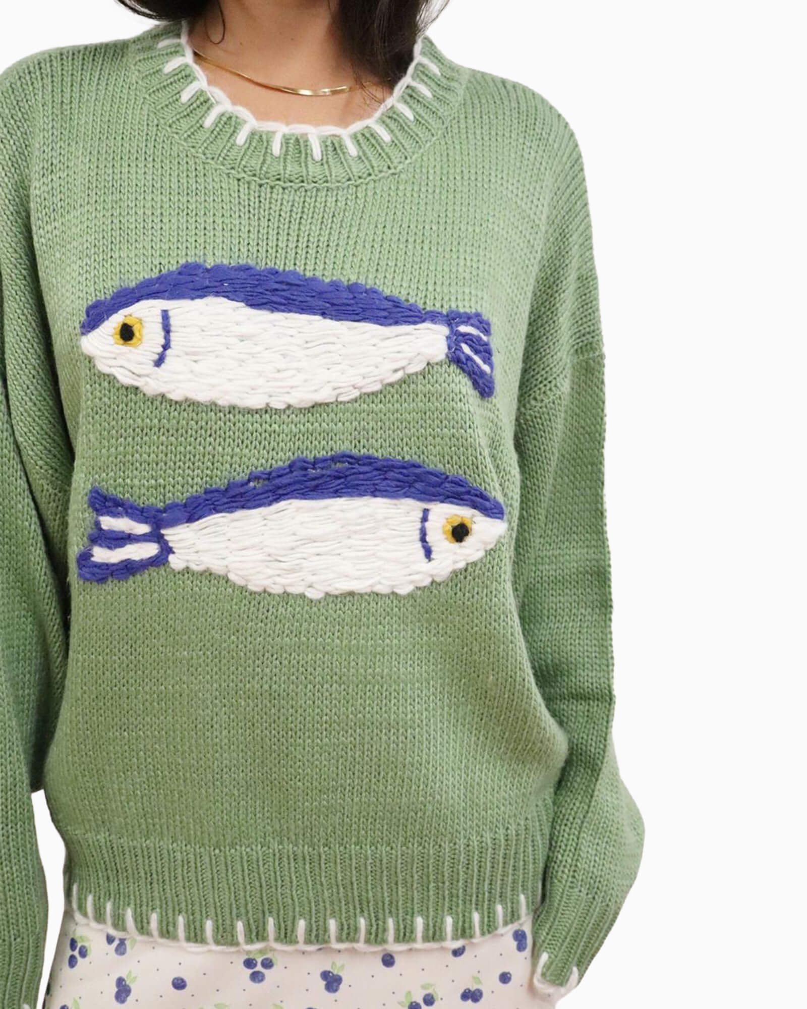Knitted Fish Sweater