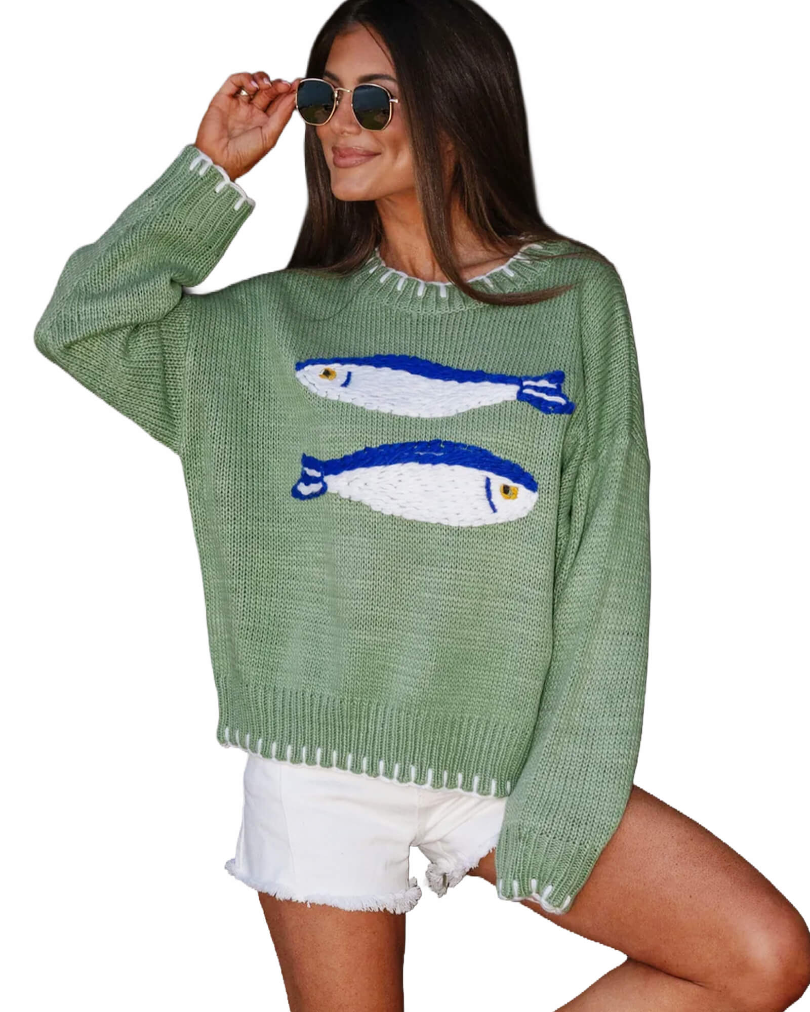 Knitted Fish Sweater