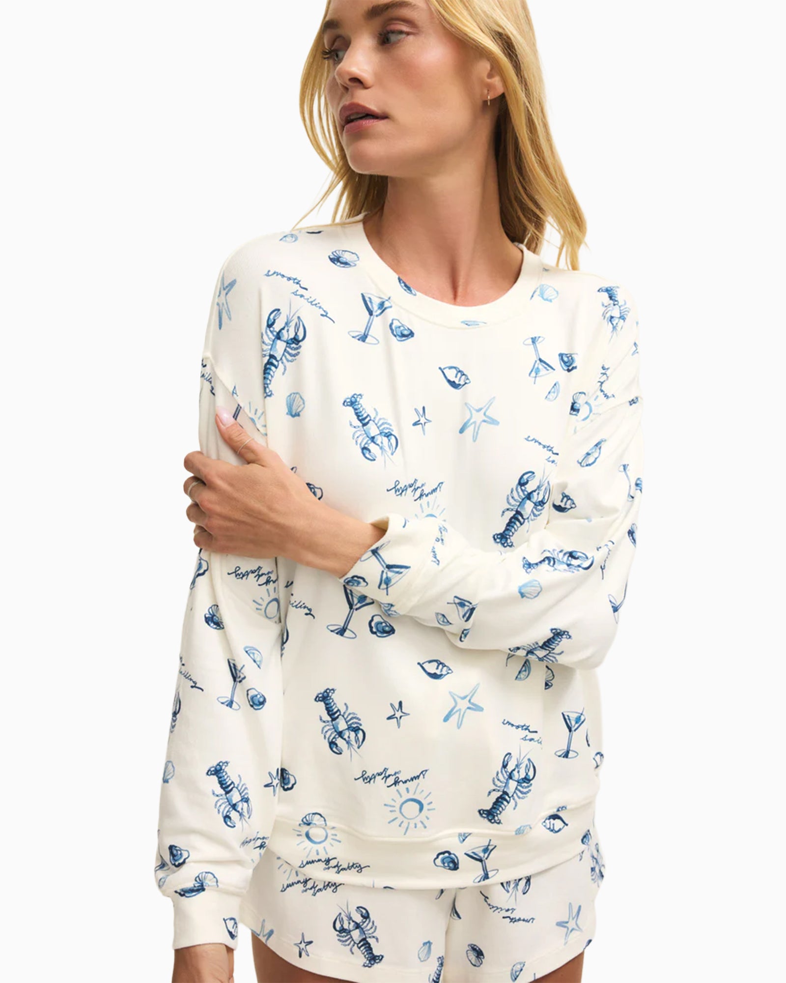 Lost At Sea Long Sleeve Top