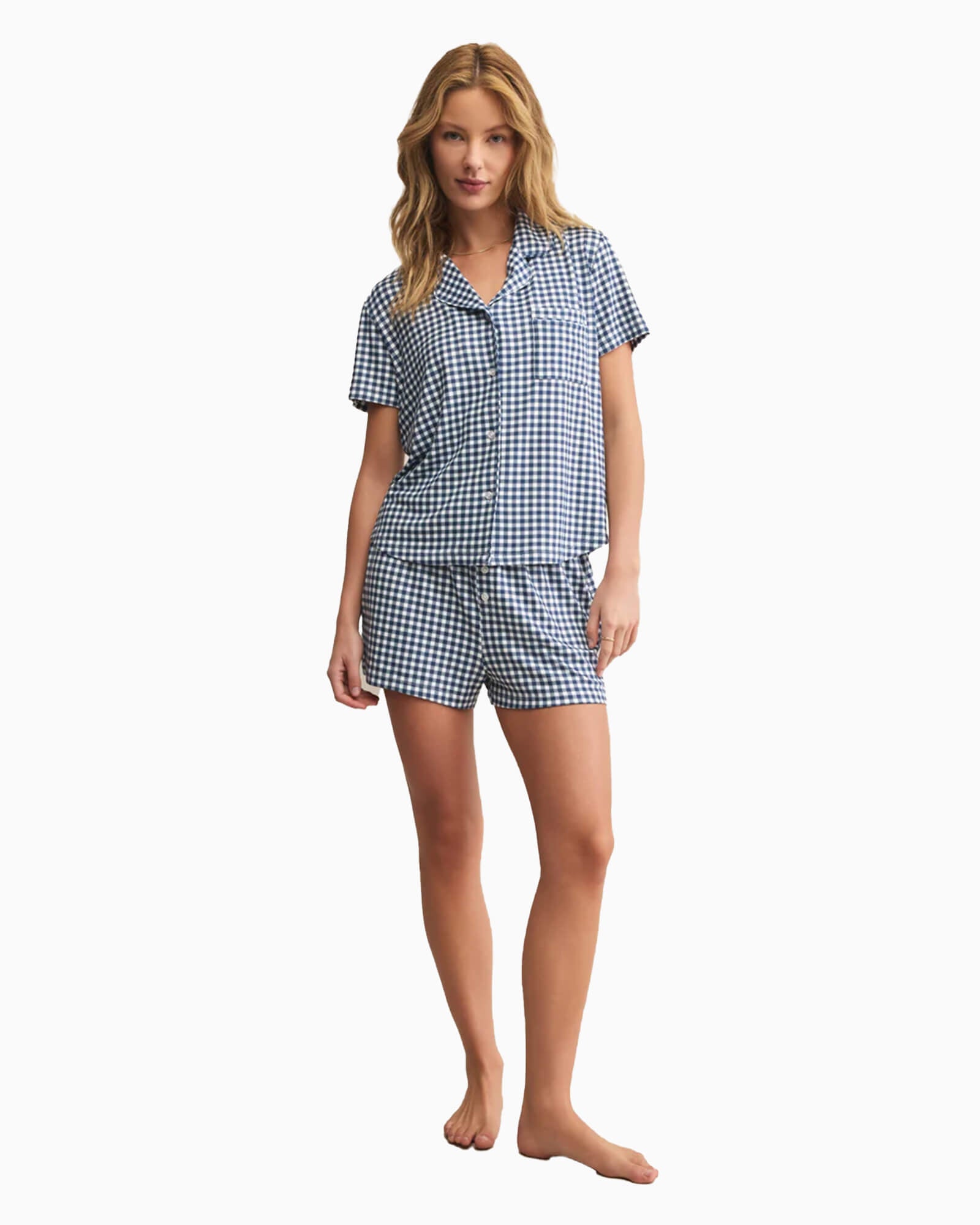 Maddie Gingham Short
