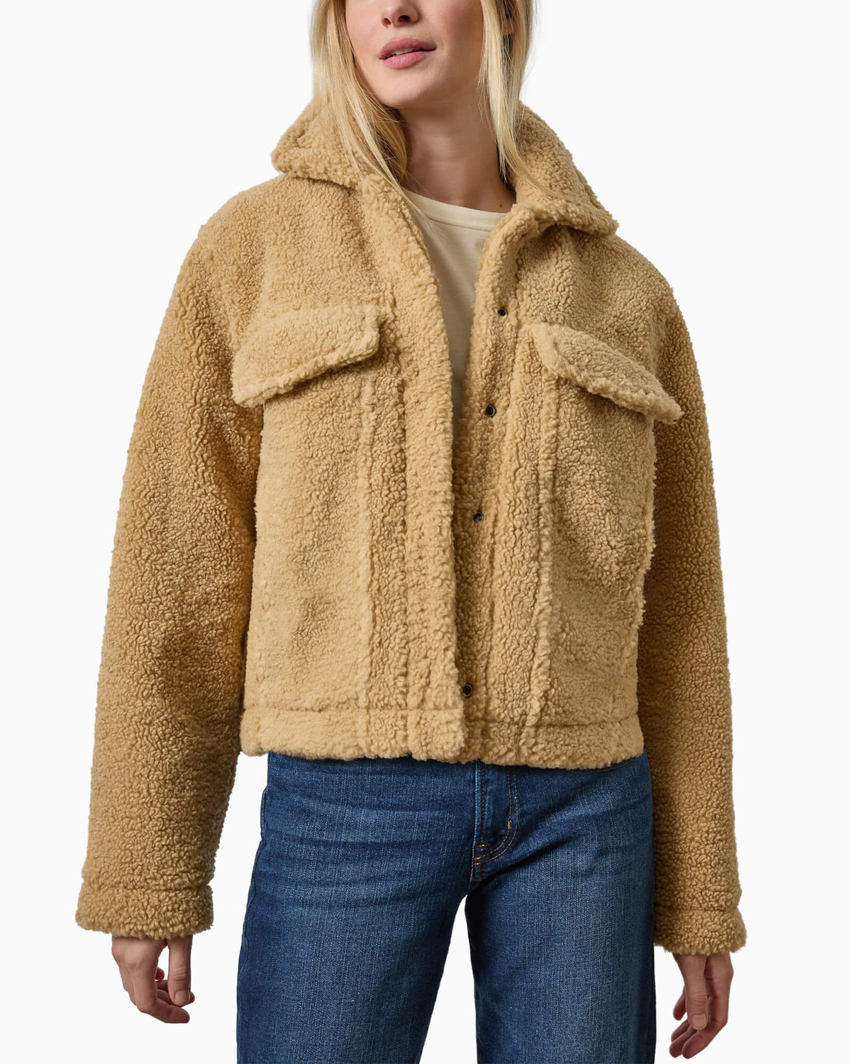 Sherpa Collared Jacket Sable