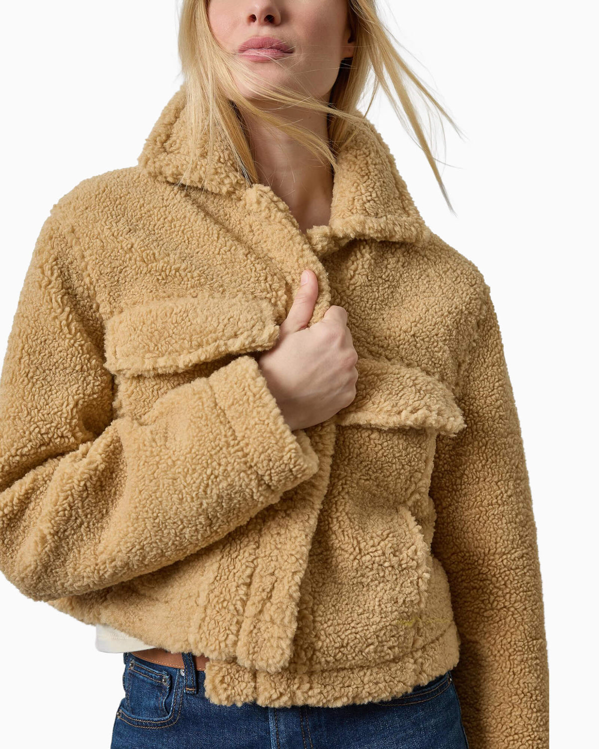 Sherpa Collared Jacket Sable