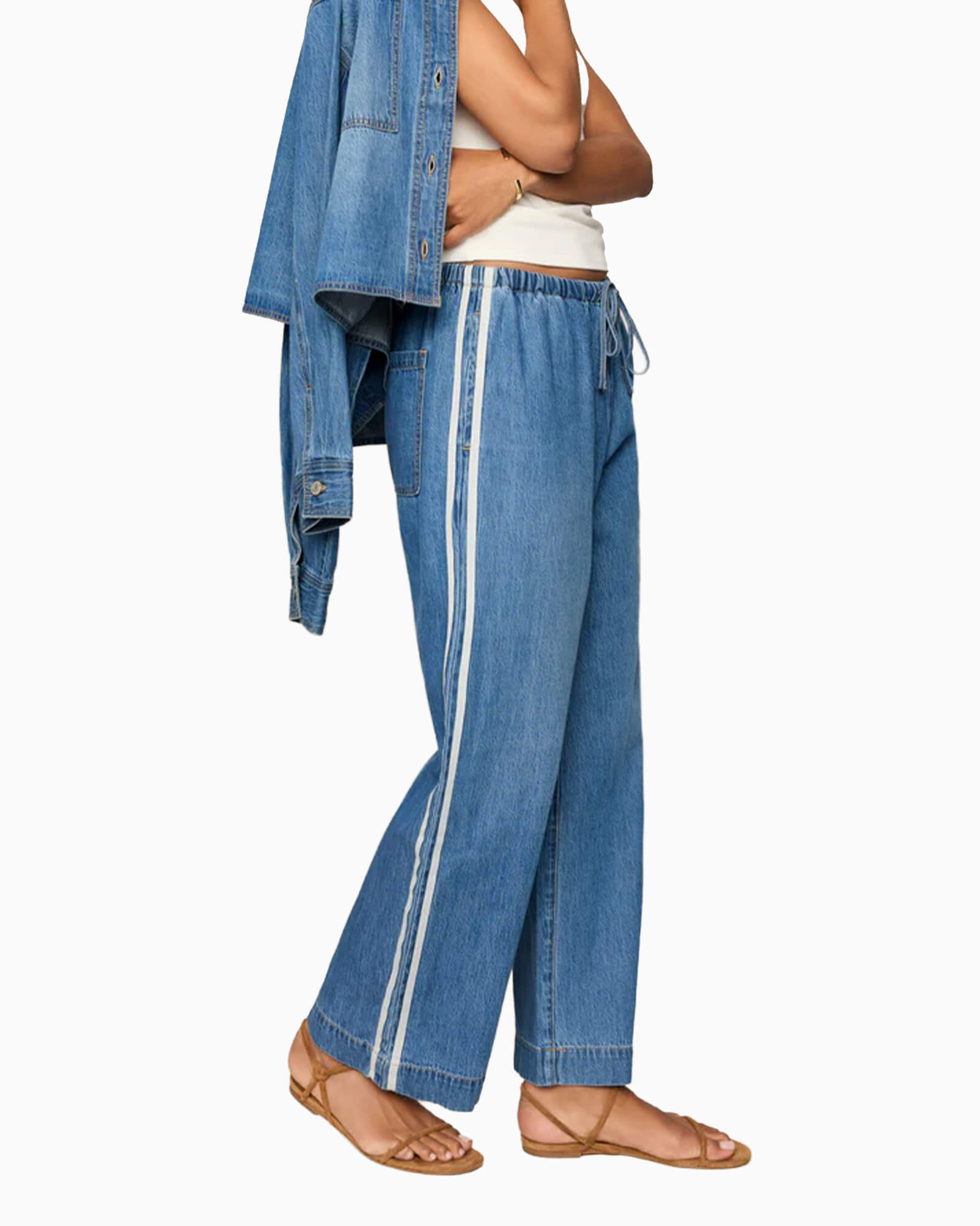 The Sidelines Denim Track Pant