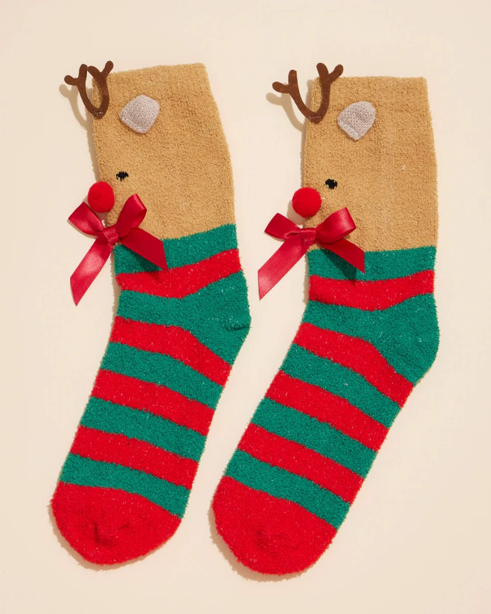 Christmas Fuzzy Socks (Pack of 4)