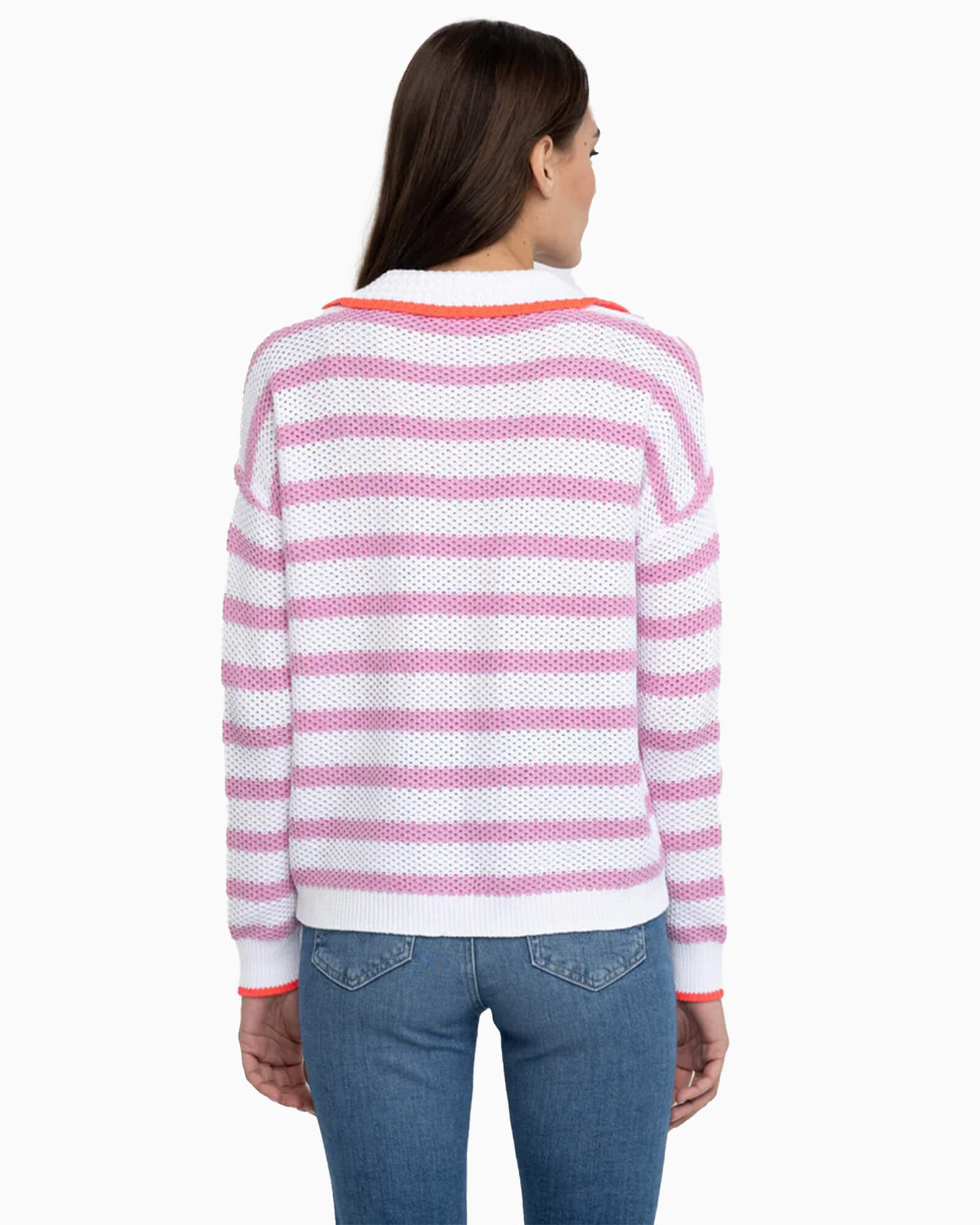 Stripescape Sweater White Orchid