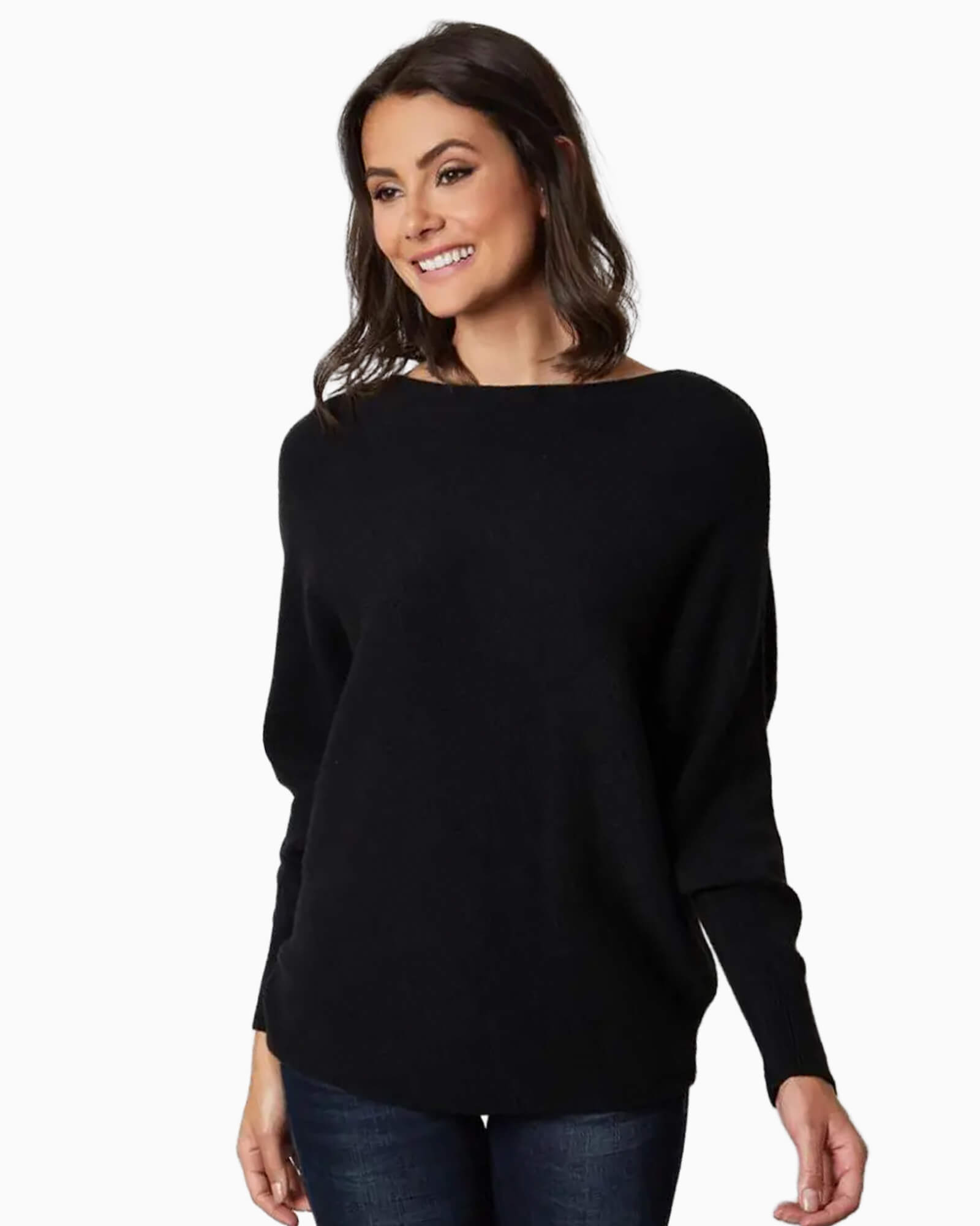 Dolman Sleeve Sweater Black