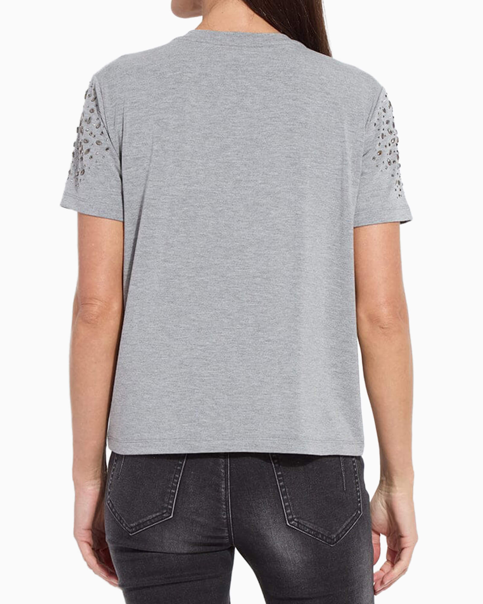 Malva Embellished Crew Neck Top