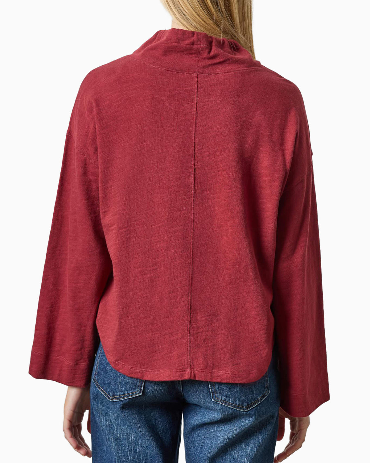 Vintage Kangaroo Pocket Drop Shoulder Cabernet