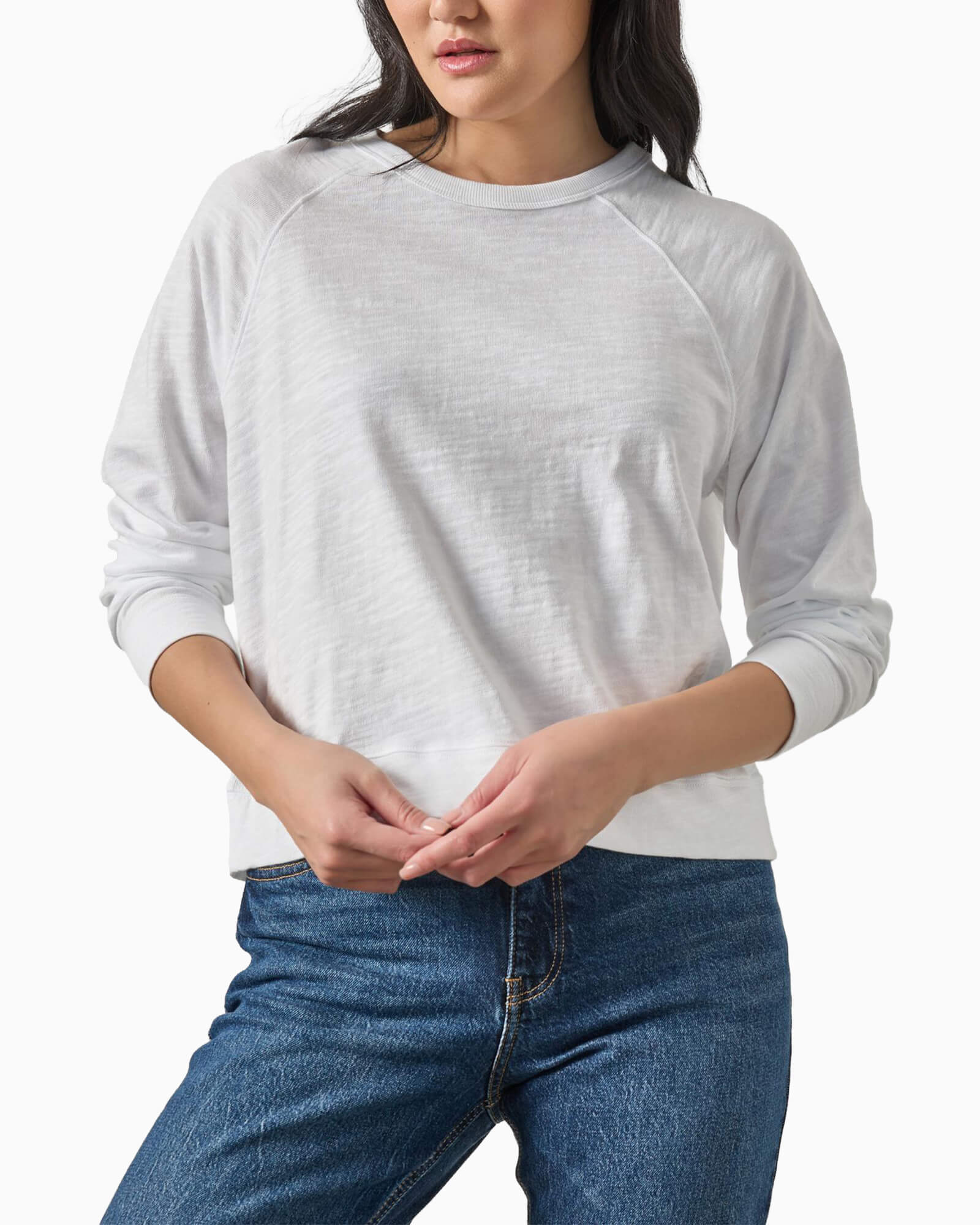 Vintage Sweatshirt Tee White