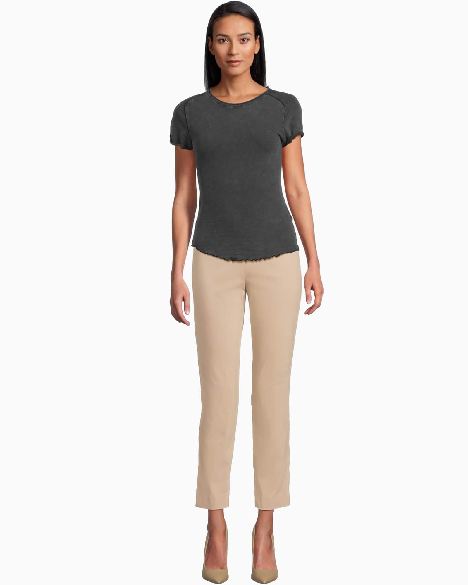 Krazy Larry Pull-On Ankle Pant Stone