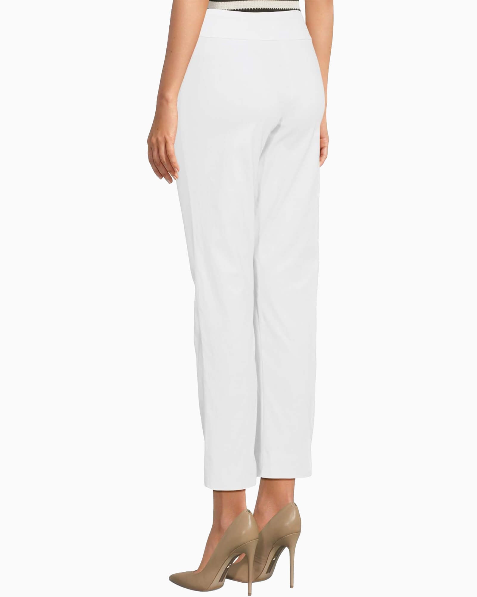 Krazy Larry Pull-On Ankle Pant White