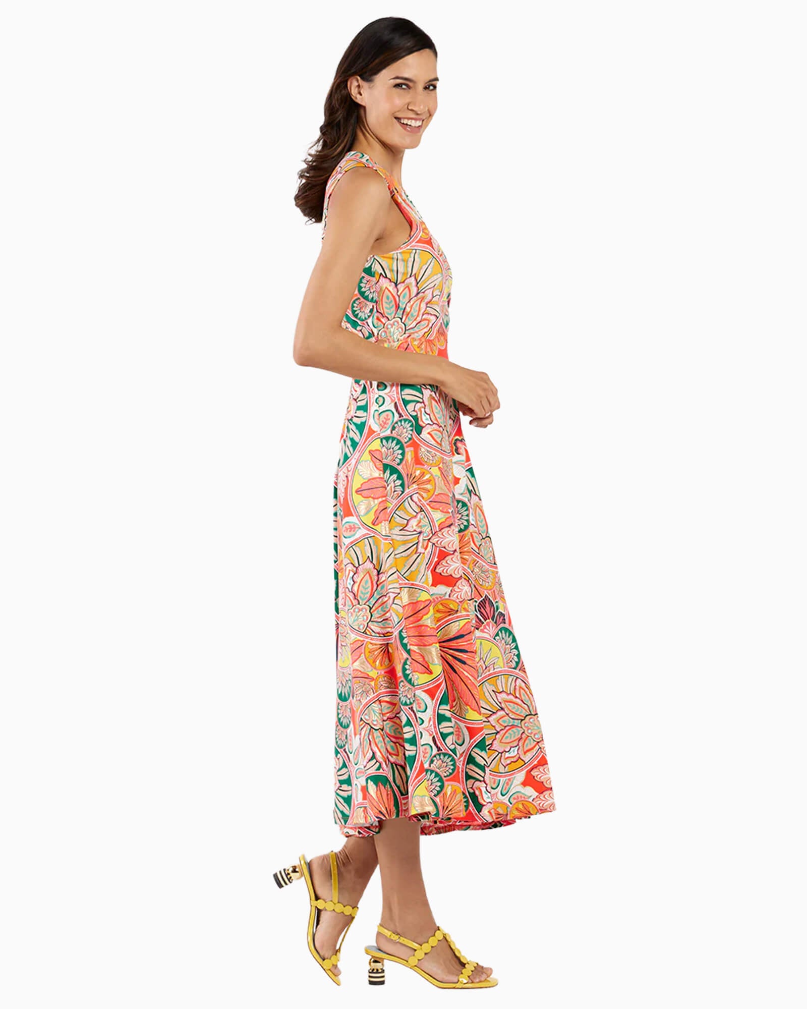Easton Dress Stained Glass Coral