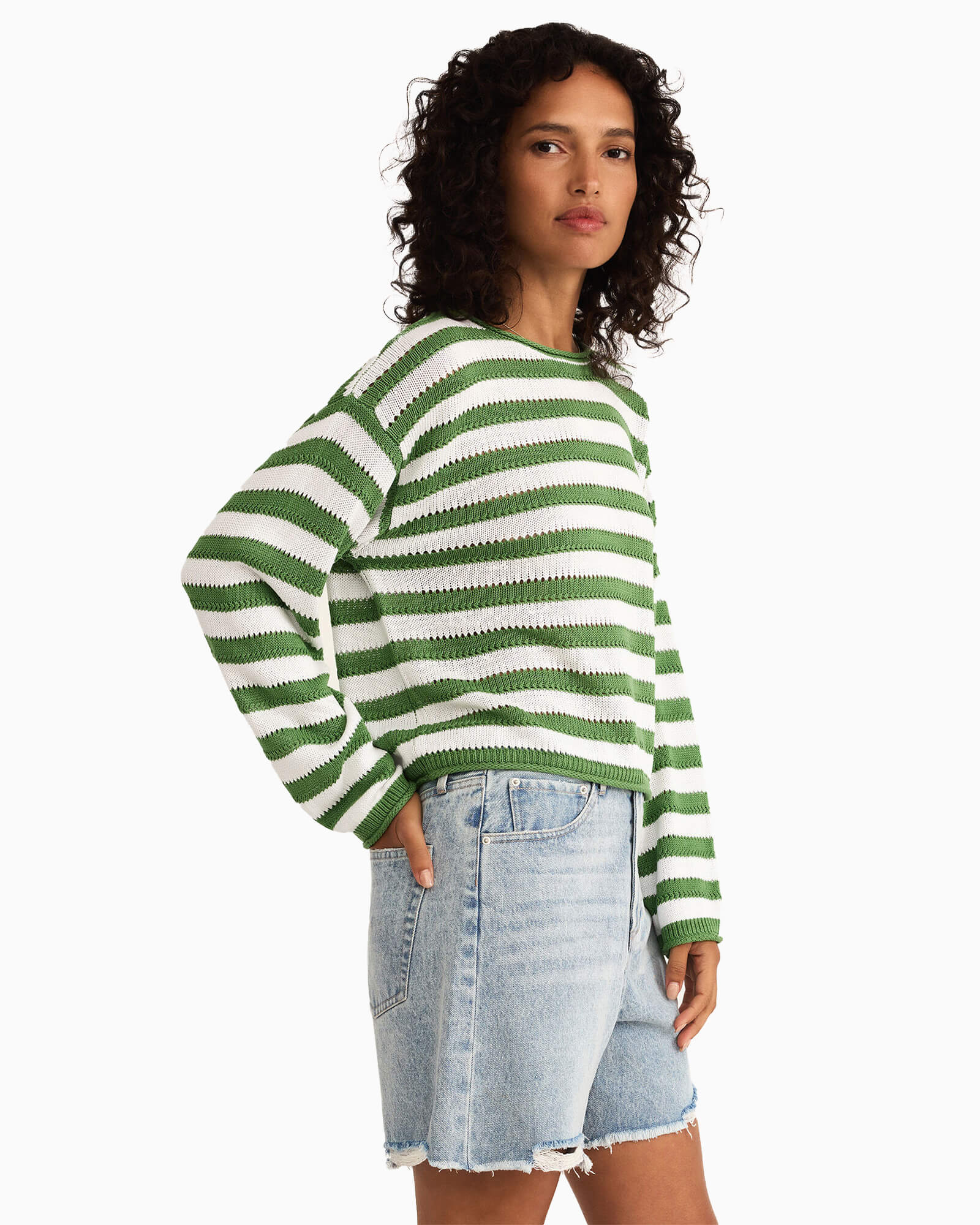 Prado Stripe Sweater Lawn