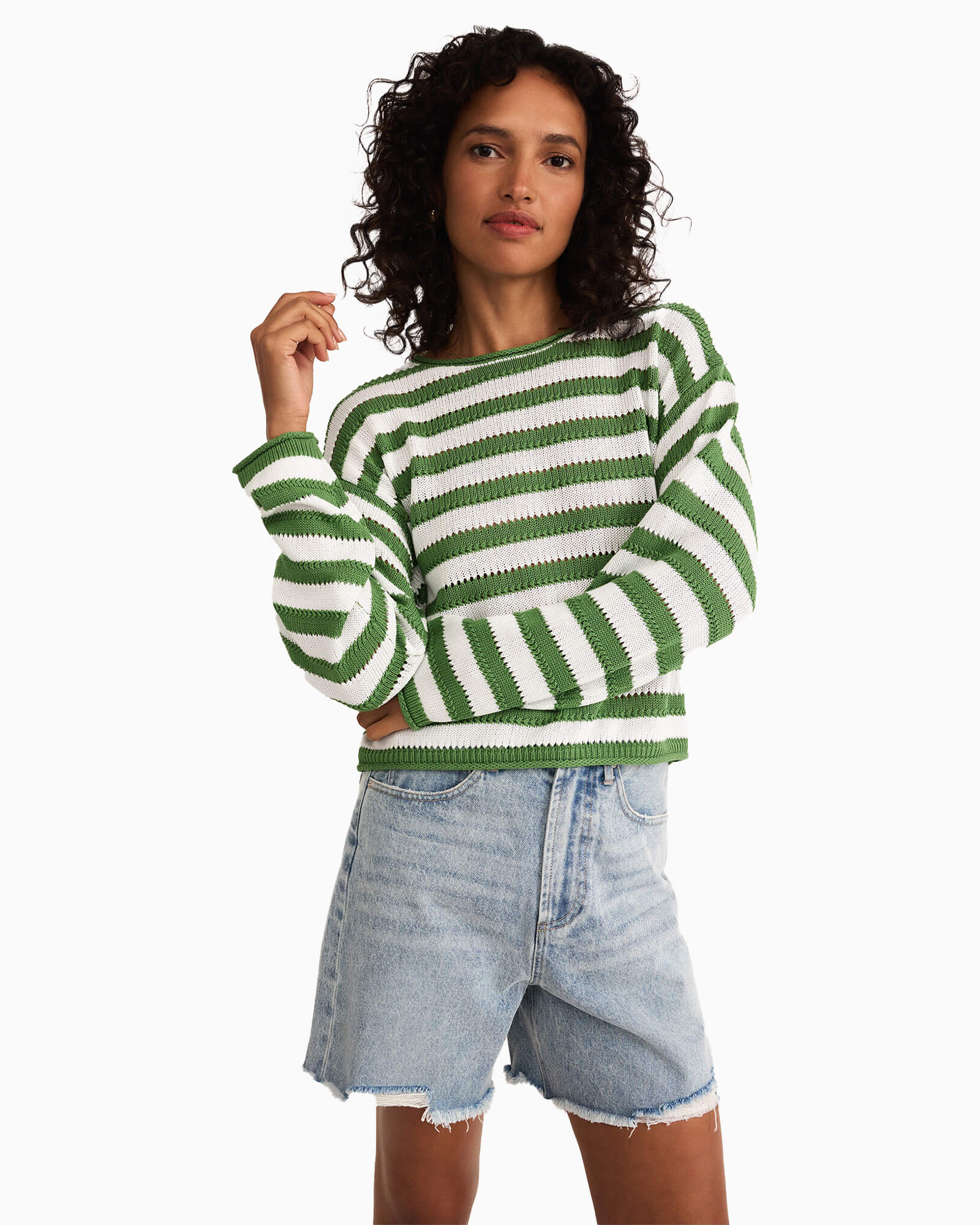 Prado Stripe Sweater Lawn