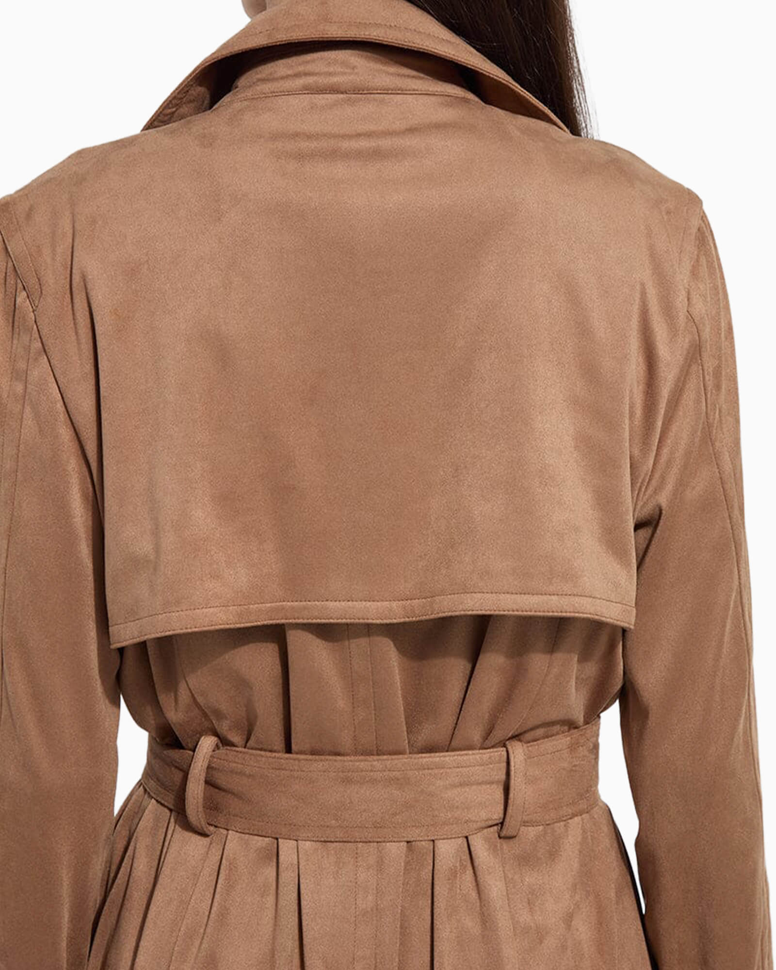 Agatha Vegan Suede Trench Coat