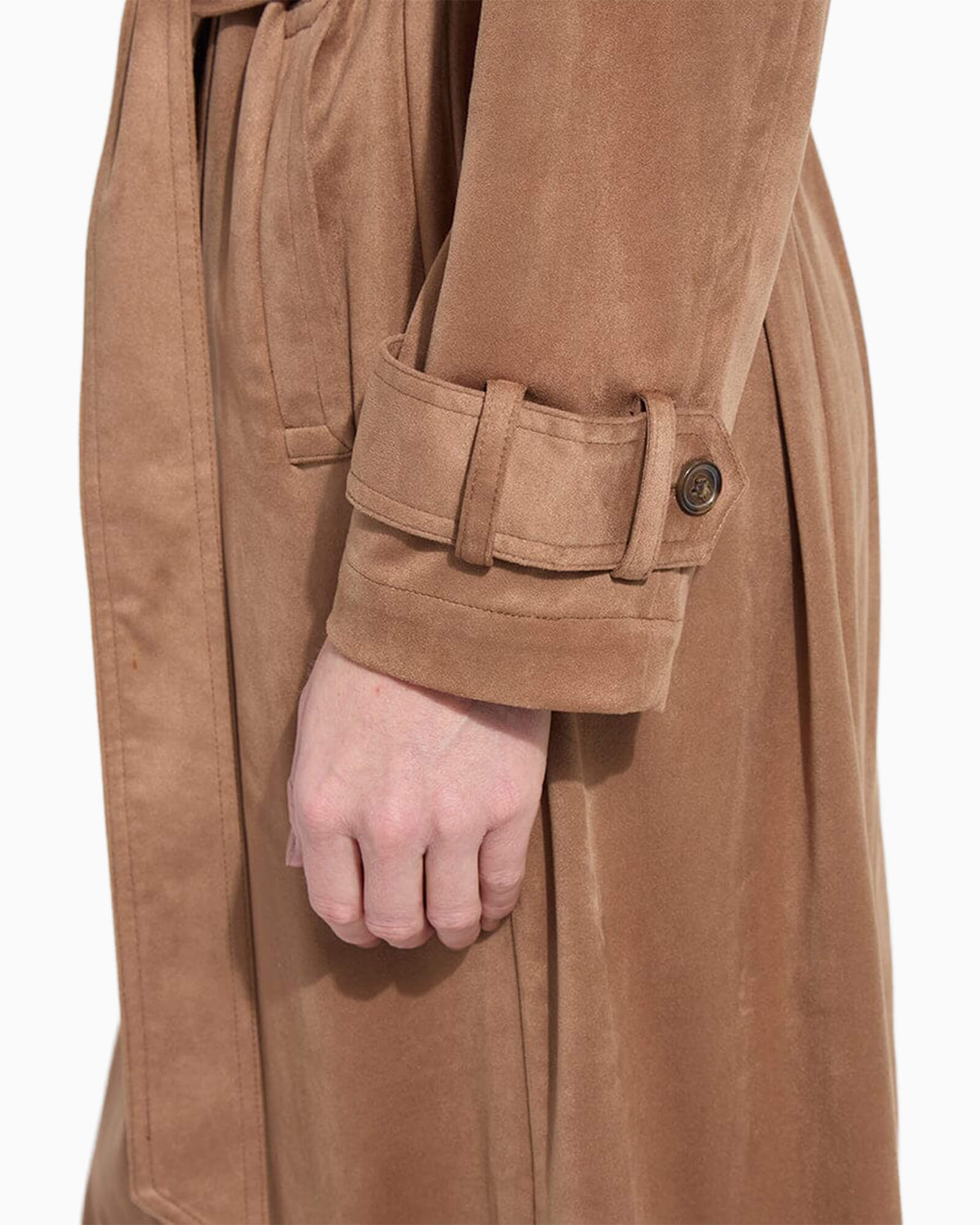 Agatha Vegan Suede Trench Coat
