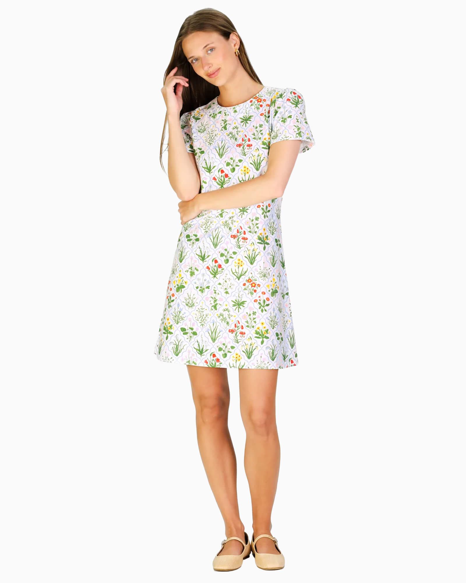 Alva Dress in Garden Lattice