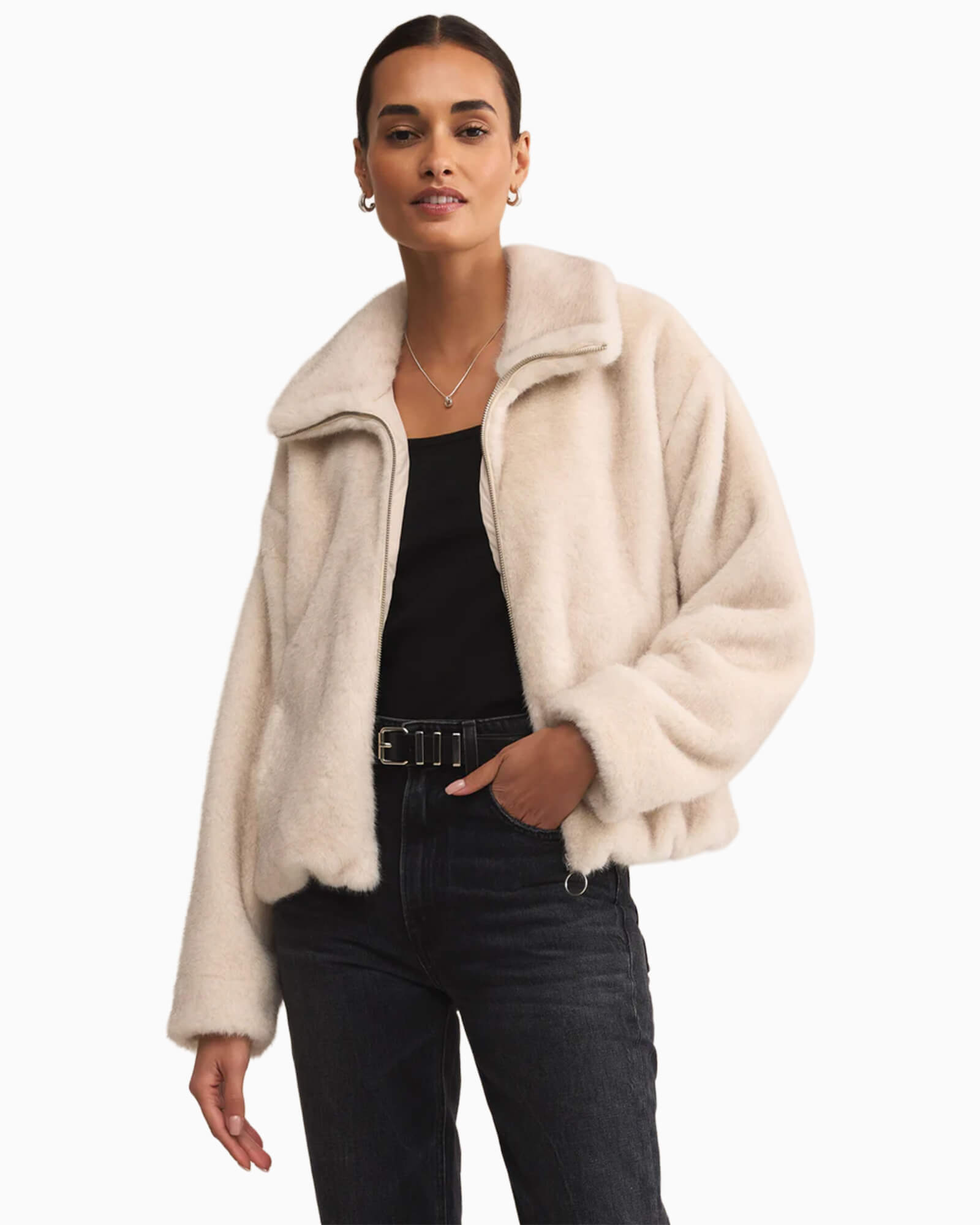 Amethyst Faux Fur Jacket