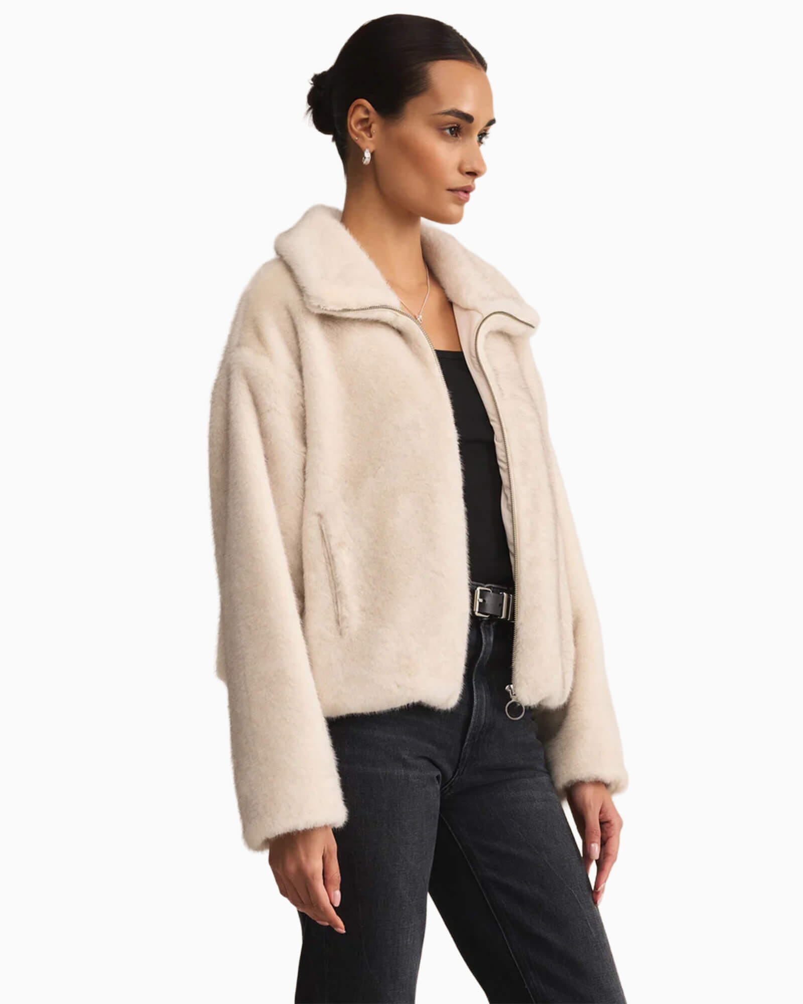Amethyst Faux Fur Jacket | Women's Clothing