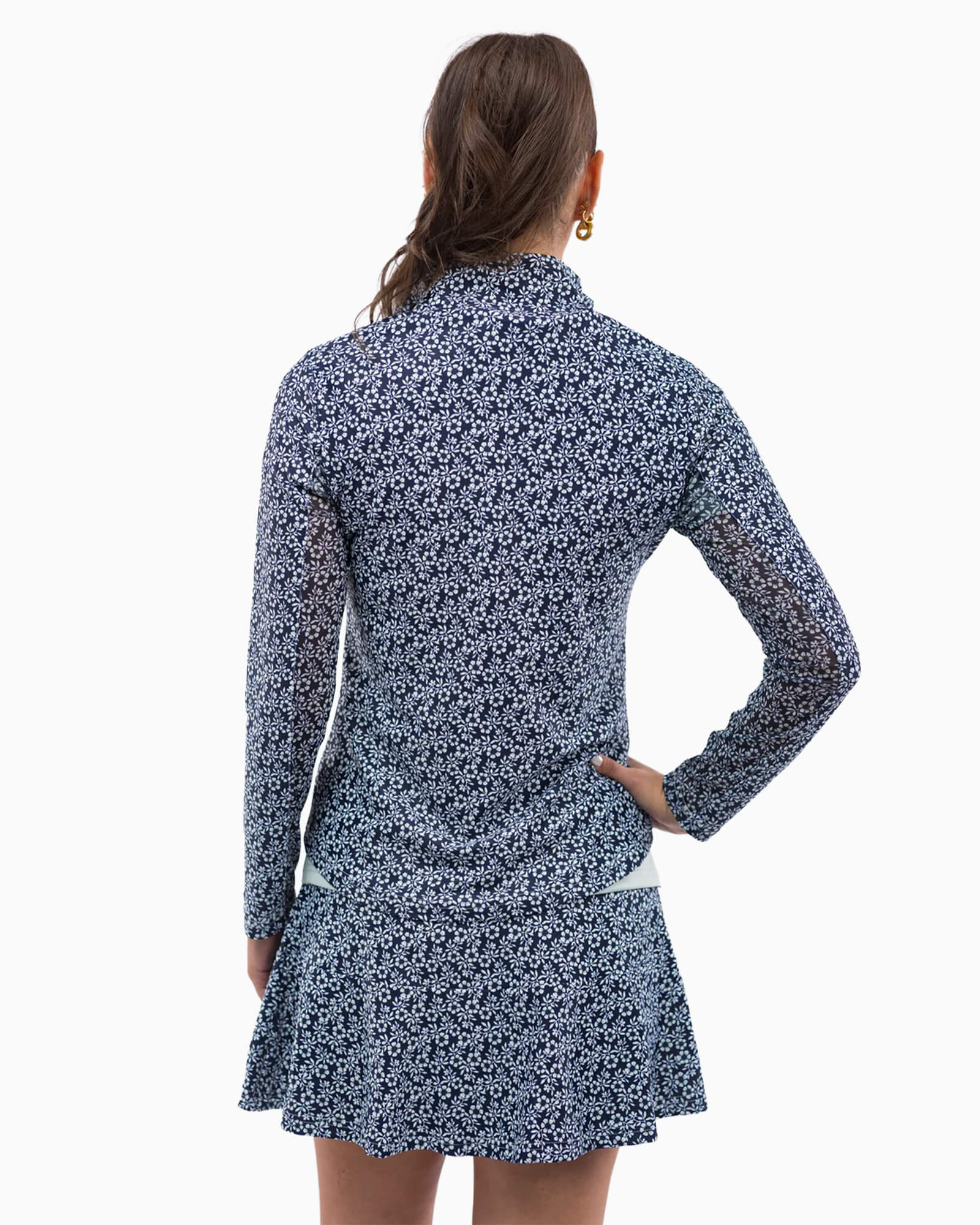 The Ava 1/4 Zip Pullover Buttercup Bloom