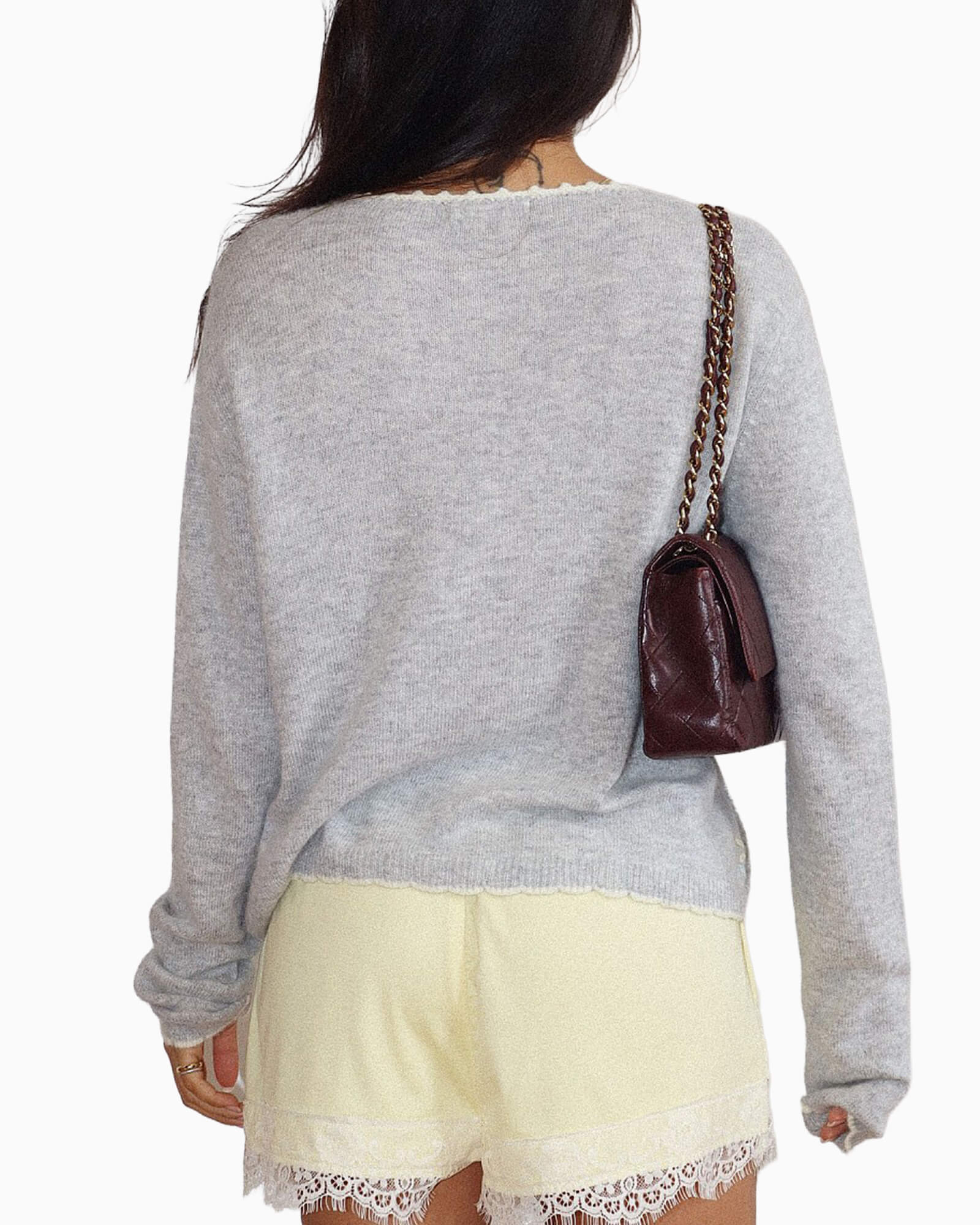 Daisy Embroidered Knit Cardigan
