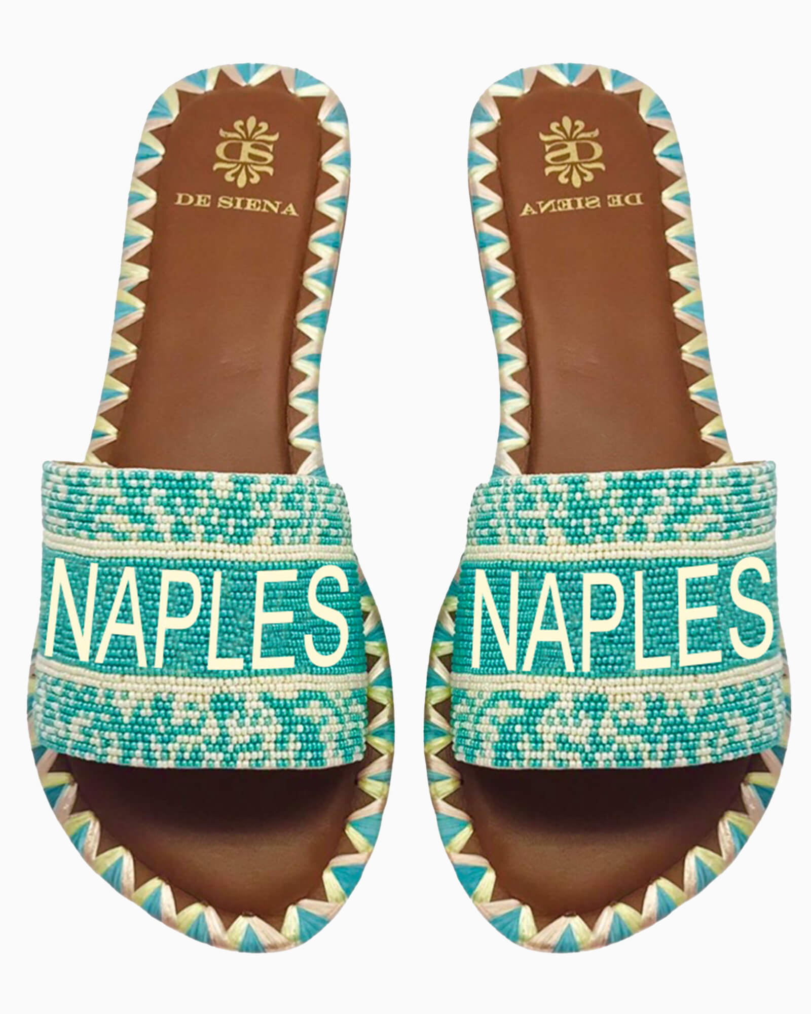 Naples Beaded Sandals - Purple Poppy