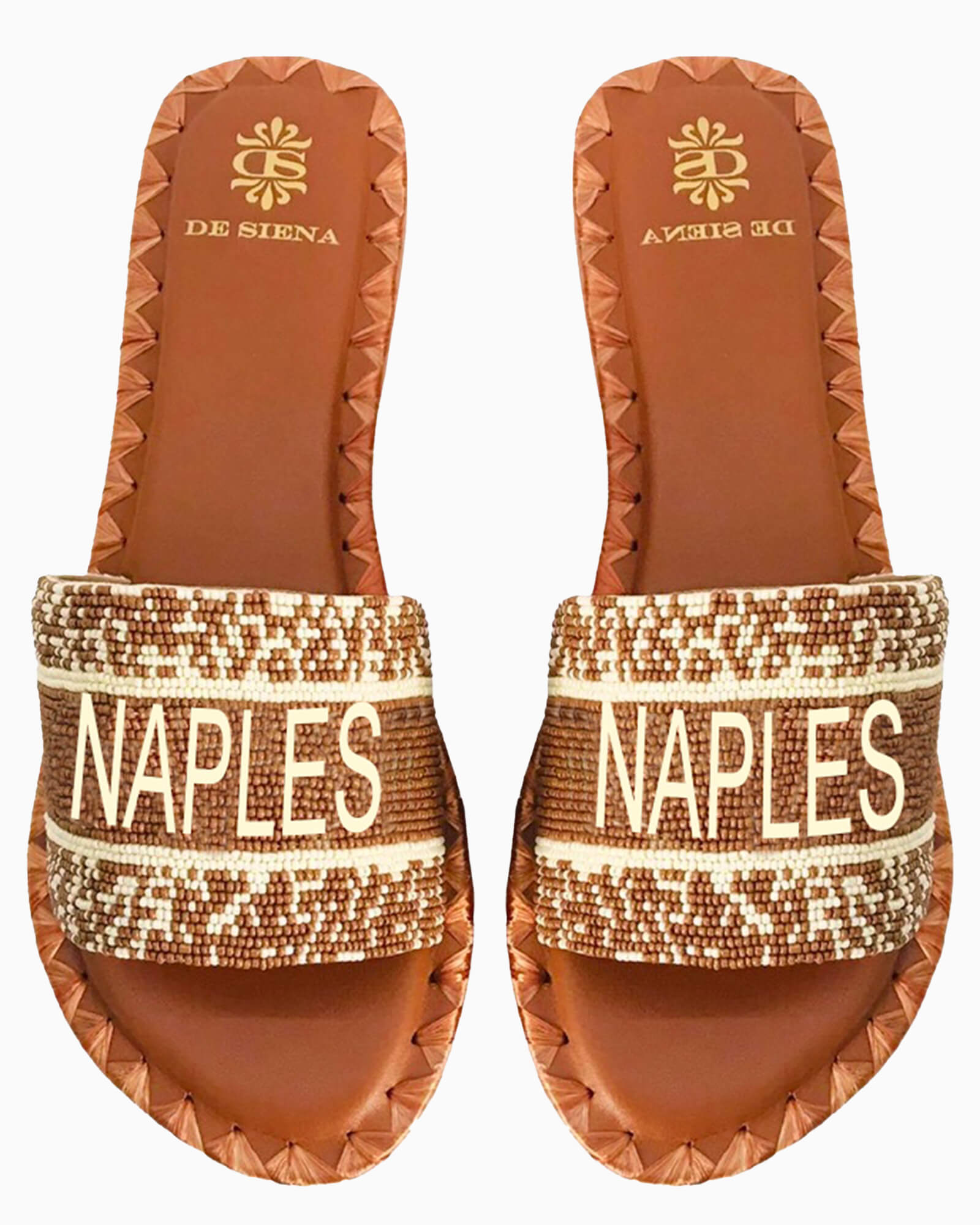 Naples Beaded Sandals - Purple Poppy