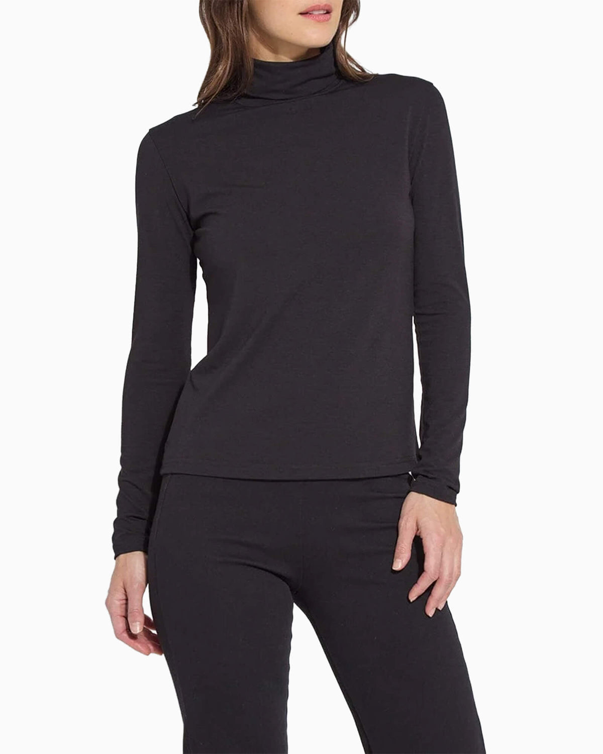 Essential Long Sleeve Turtleneck Black