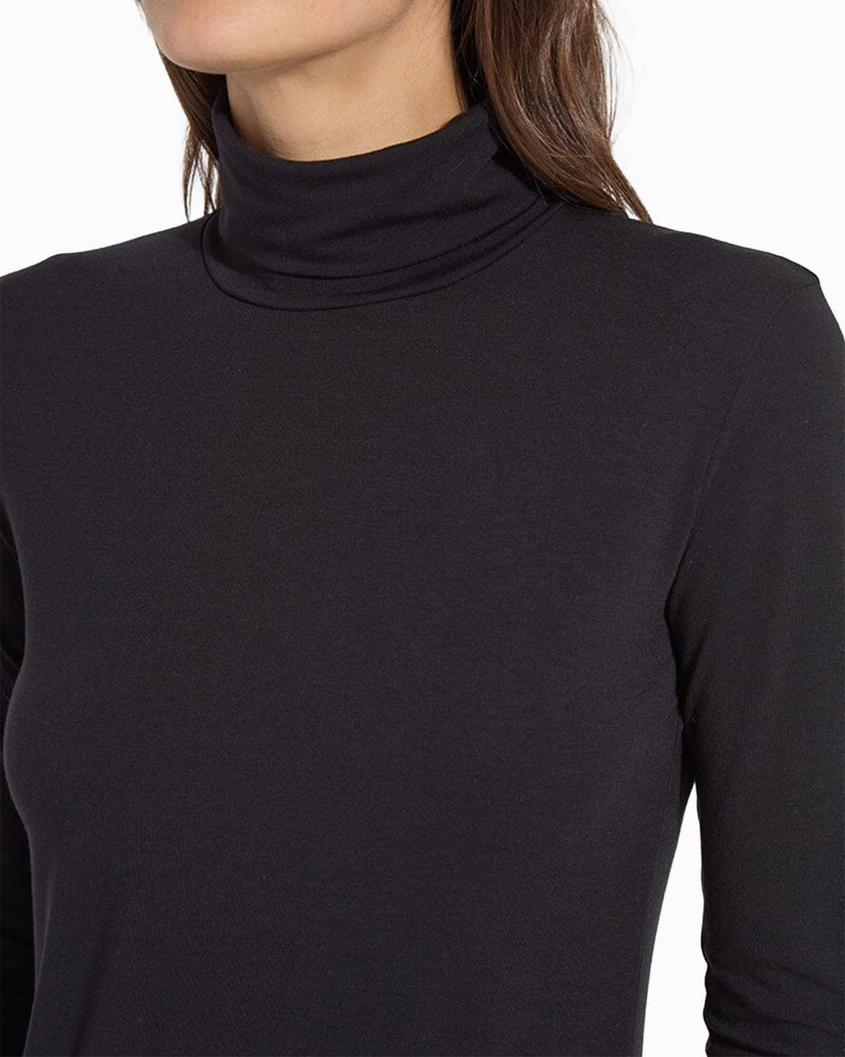 Essential Long Sleeve Turtleneck Black